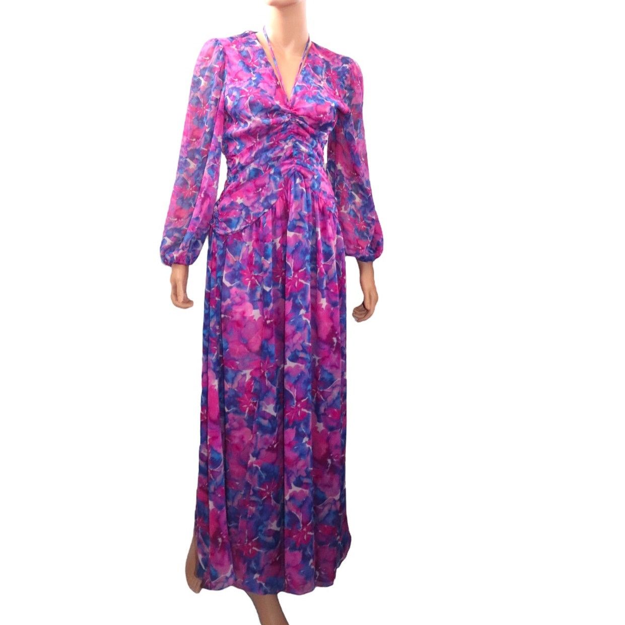 MISA Los Angeles MISA Los Angeles Imelda Floral Chiffon Maxi Dress Size Small Size S / US 4 / IT 40 - 1 Thumbnail