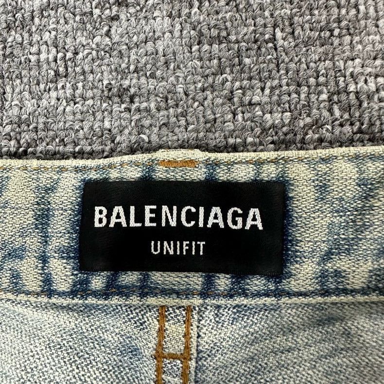 Balenciaga balenciaga logo distressed denim pants-2507 Size US 26 / EU 42 - 5 Thumbnail
