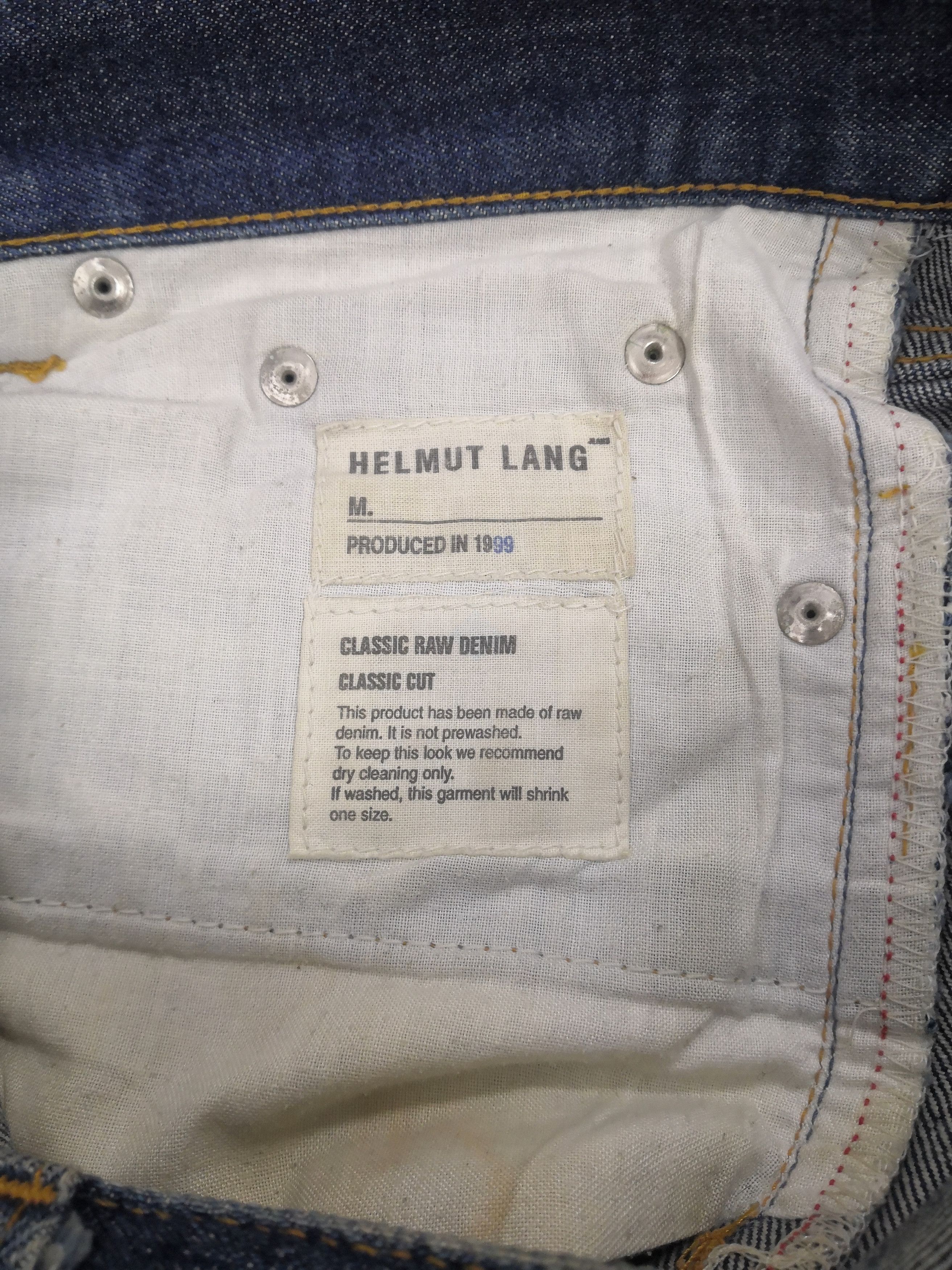 Vintage 1999 Helmut Lang Denim Jeans Archive Jean