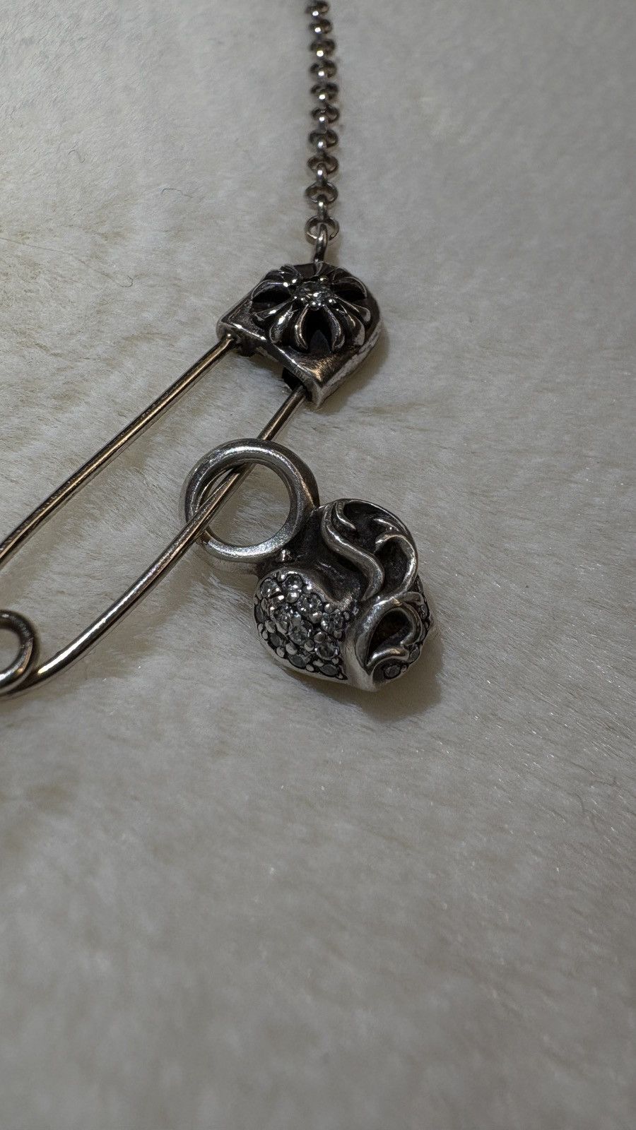 Chrome Hearts Chrome Hearts Diamond Necklace Silver Size ONE SIZE - 7 Thumbnail