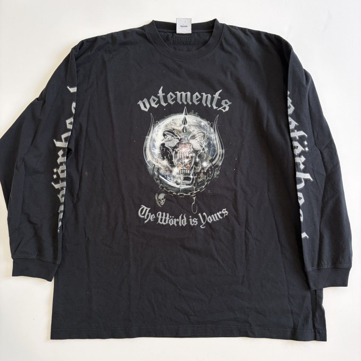 Vetememes × Vetements ?VETEMEMES - Cut Here Mock Turtleneck 