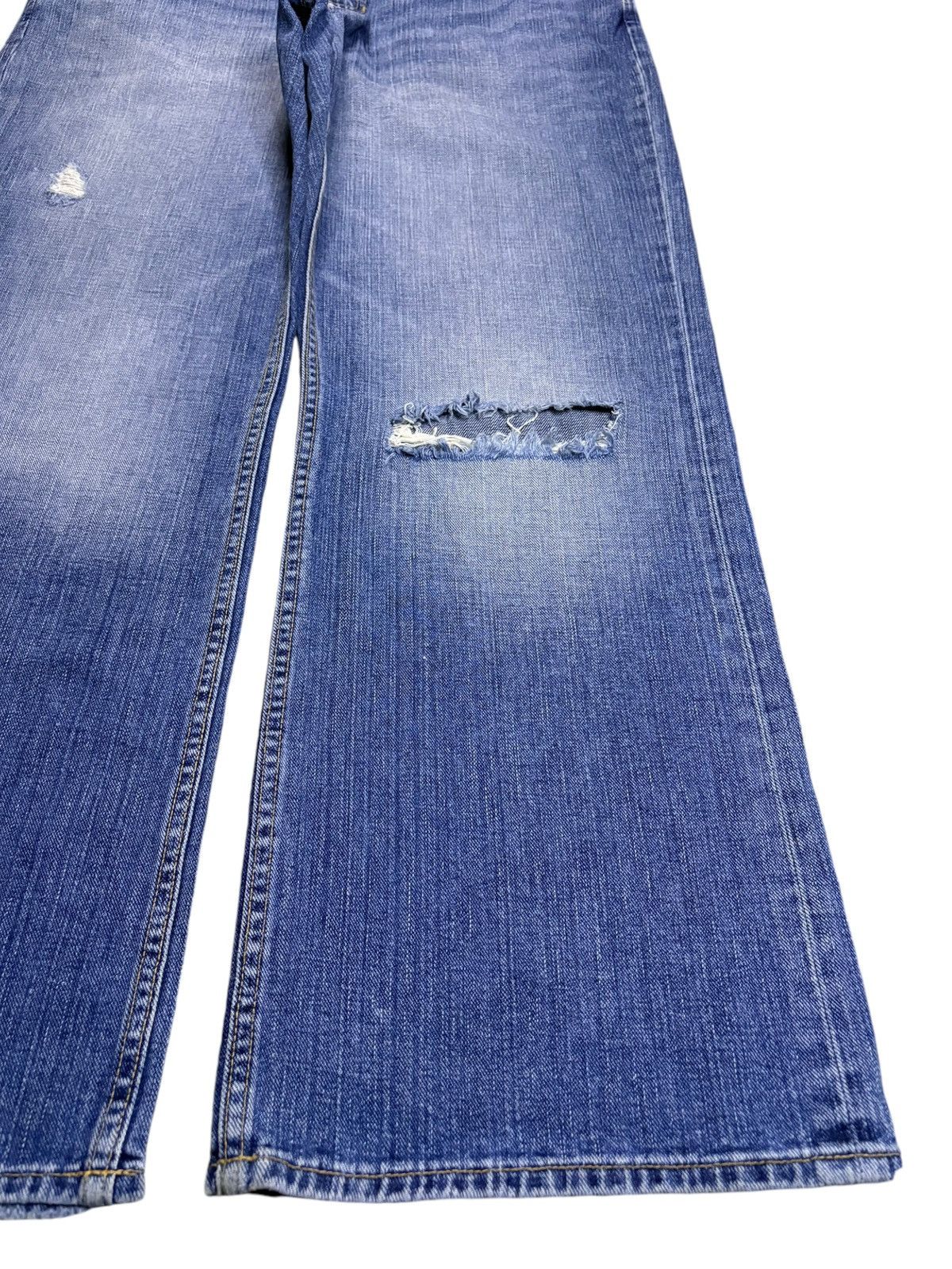 Gap Vintage Gap Faded Wash Distressed Flare Bootcut Jeans Size US 36 / EU 52 - 7 Thumbnail