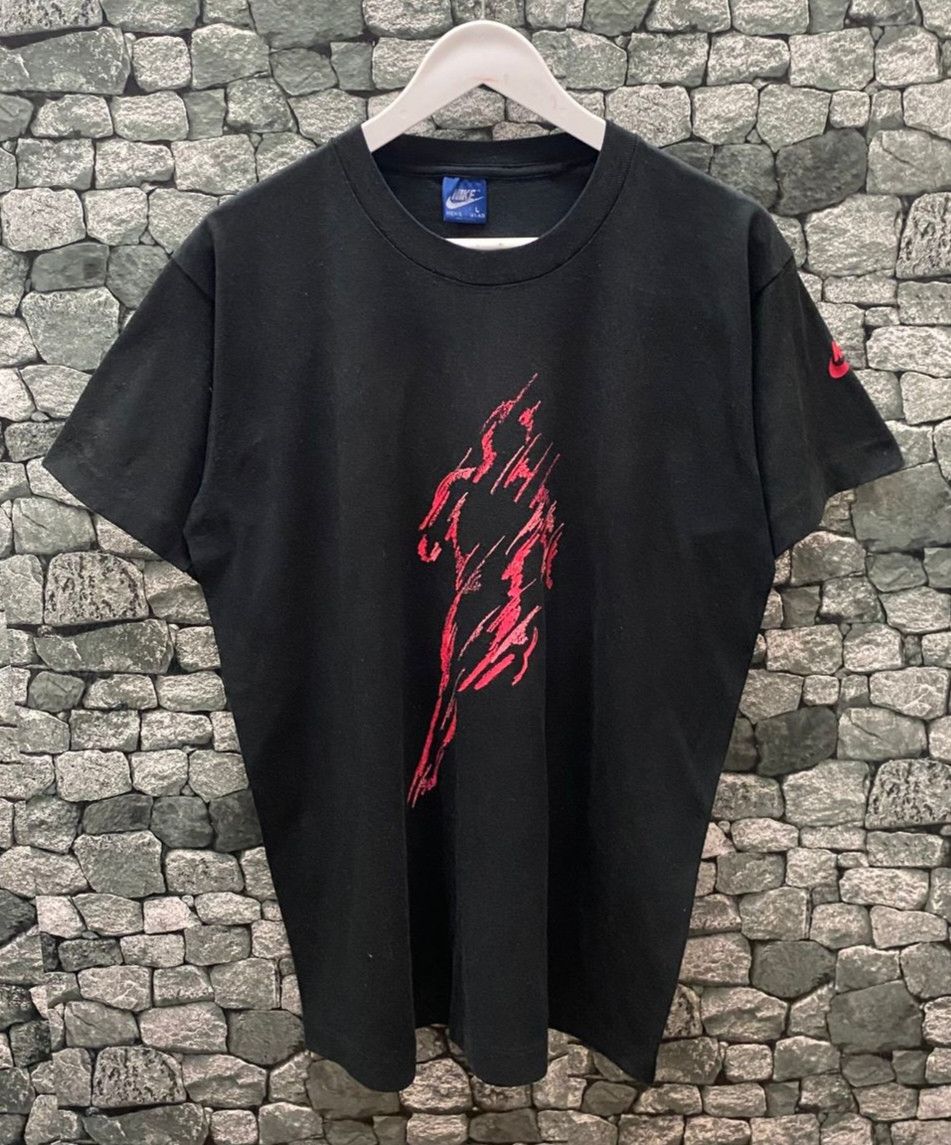 Nike Vintage 80s Nike Run Blue Tag Tshirt Size US L / EU 52-54 / 3 - 1 Thumbnail