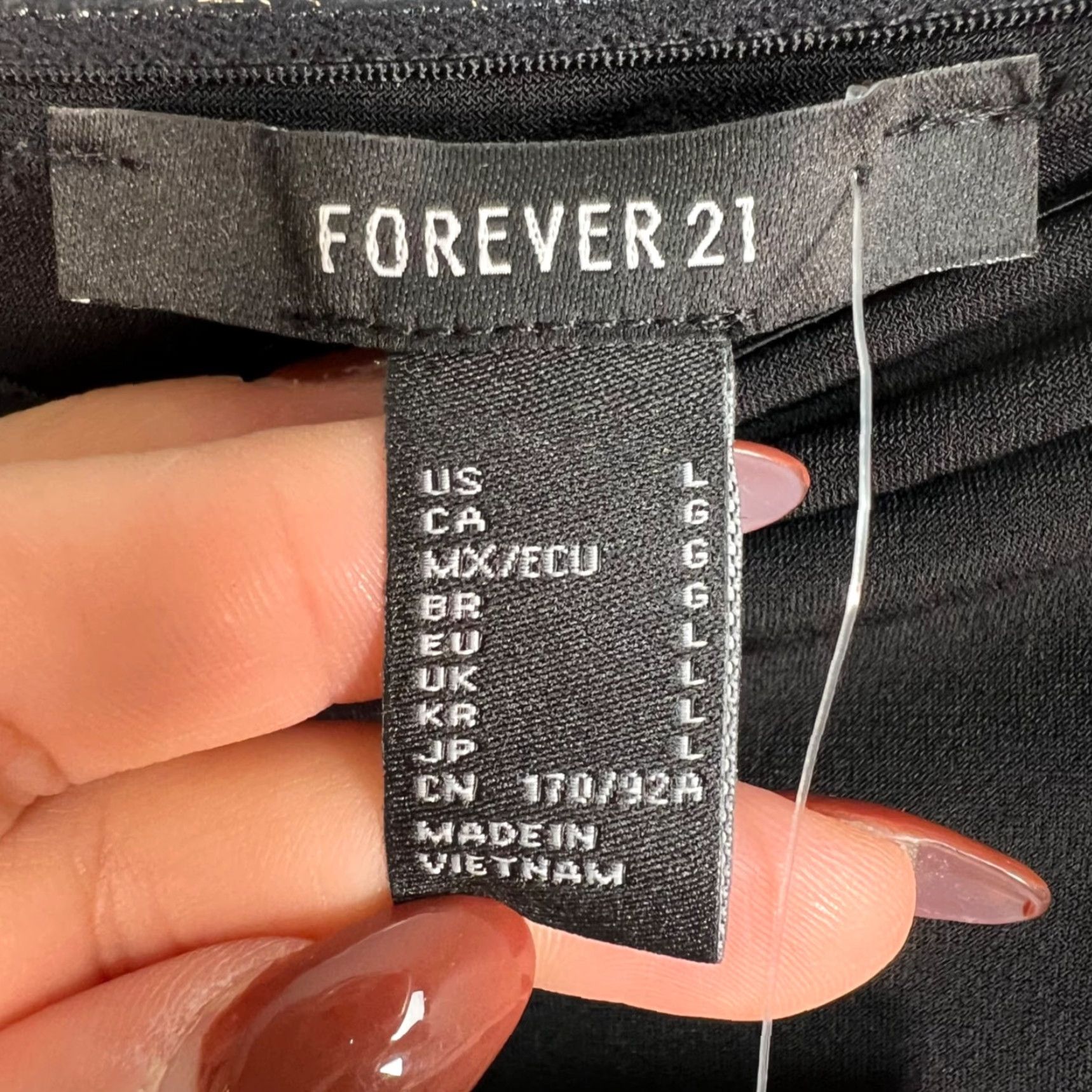 Forever 21 FOREVER 21 Womens Maxi Dress Strapless Black L Draped Detail NEW! Size L / US 10 / IT 46 - 3 Thumbnail