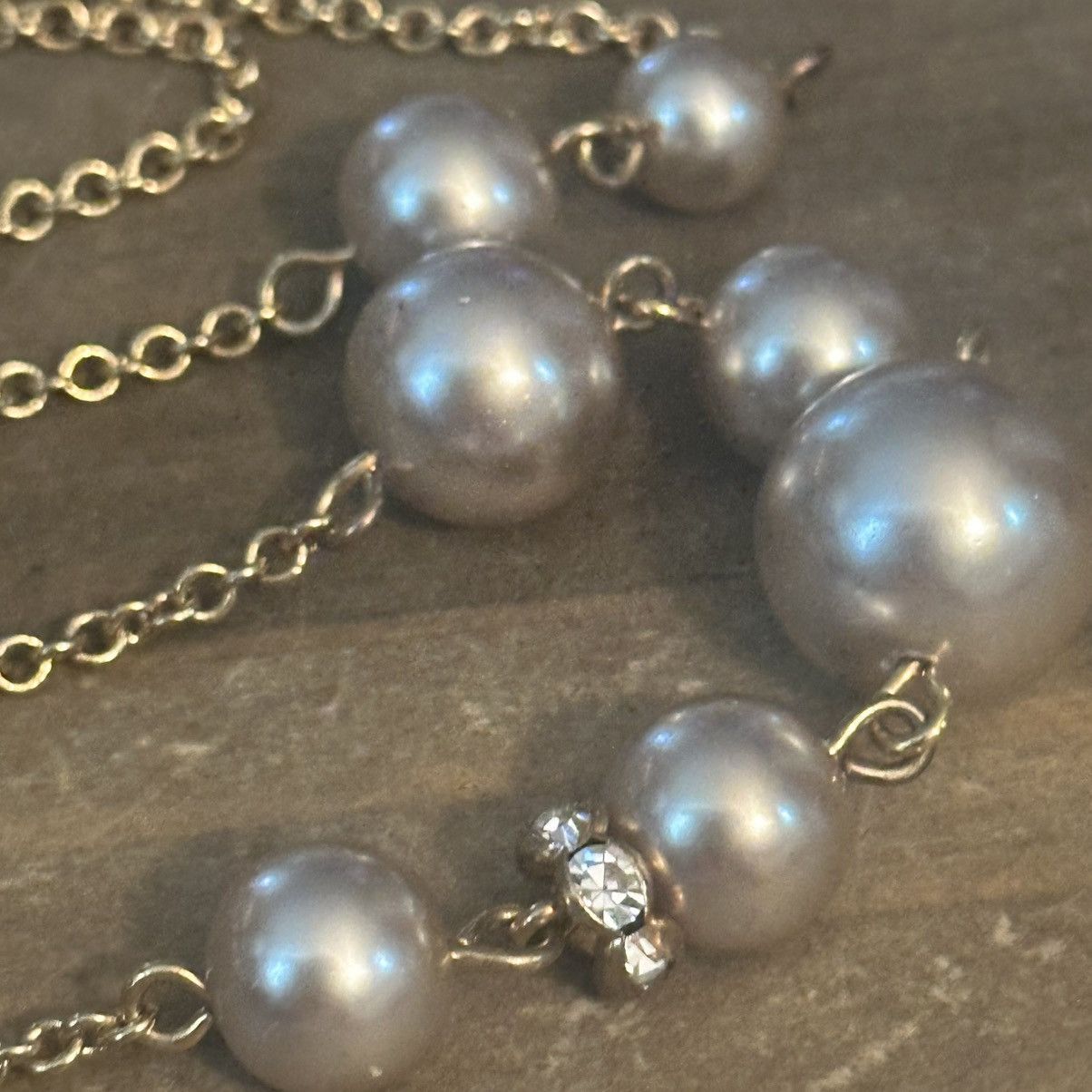 J.Crew J. Crew gold tone stationed pearl necklace Size ONE SIZE - 4 Thumbnail