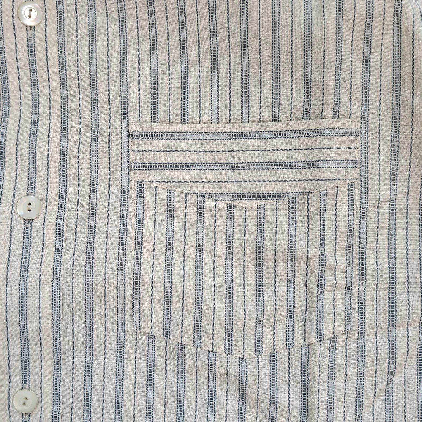RRL Ralph Lauren Double RL Striped Dobby Shirt GLOBAL SHIPPING T 9102 Size US M / EU 48-50 / 2 - 3 Thumbnail