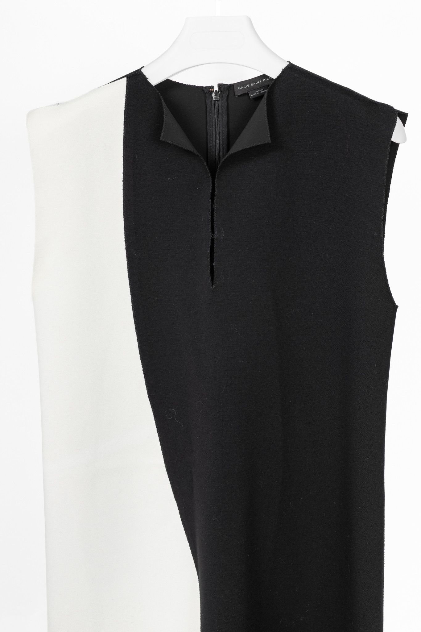 Marie Saint Pierre Marie Saint Pierre Black & White Double-Jersey Mini Dress Size M / US 6-8 / IT 42-44 - 3 Thumbnail