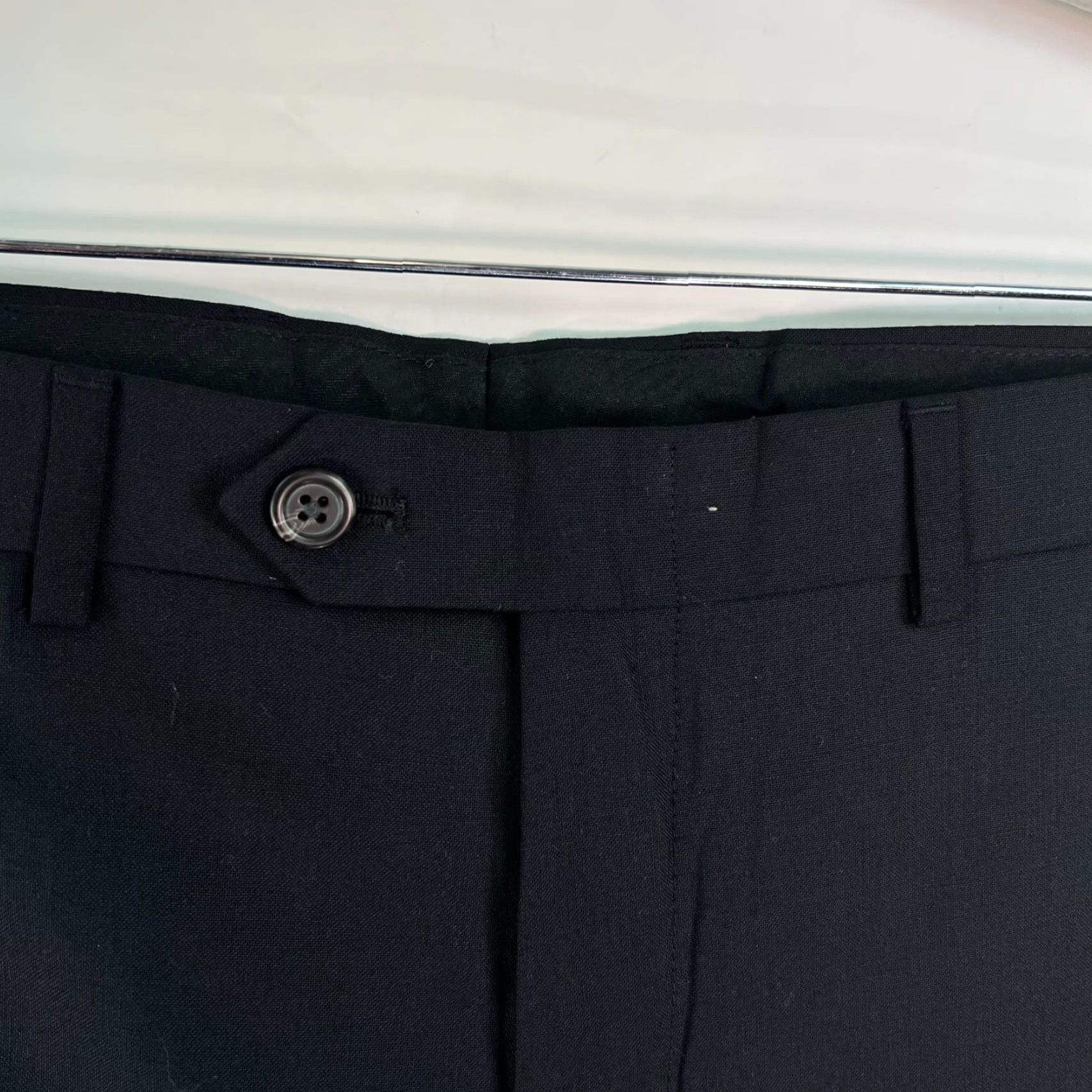 Ralph Lauren Ralph Lauren Mens Dress Pants Black Wool Flat Front Casual Size 40X26 Size US 40 / EU 56 - 6 Thumbnail