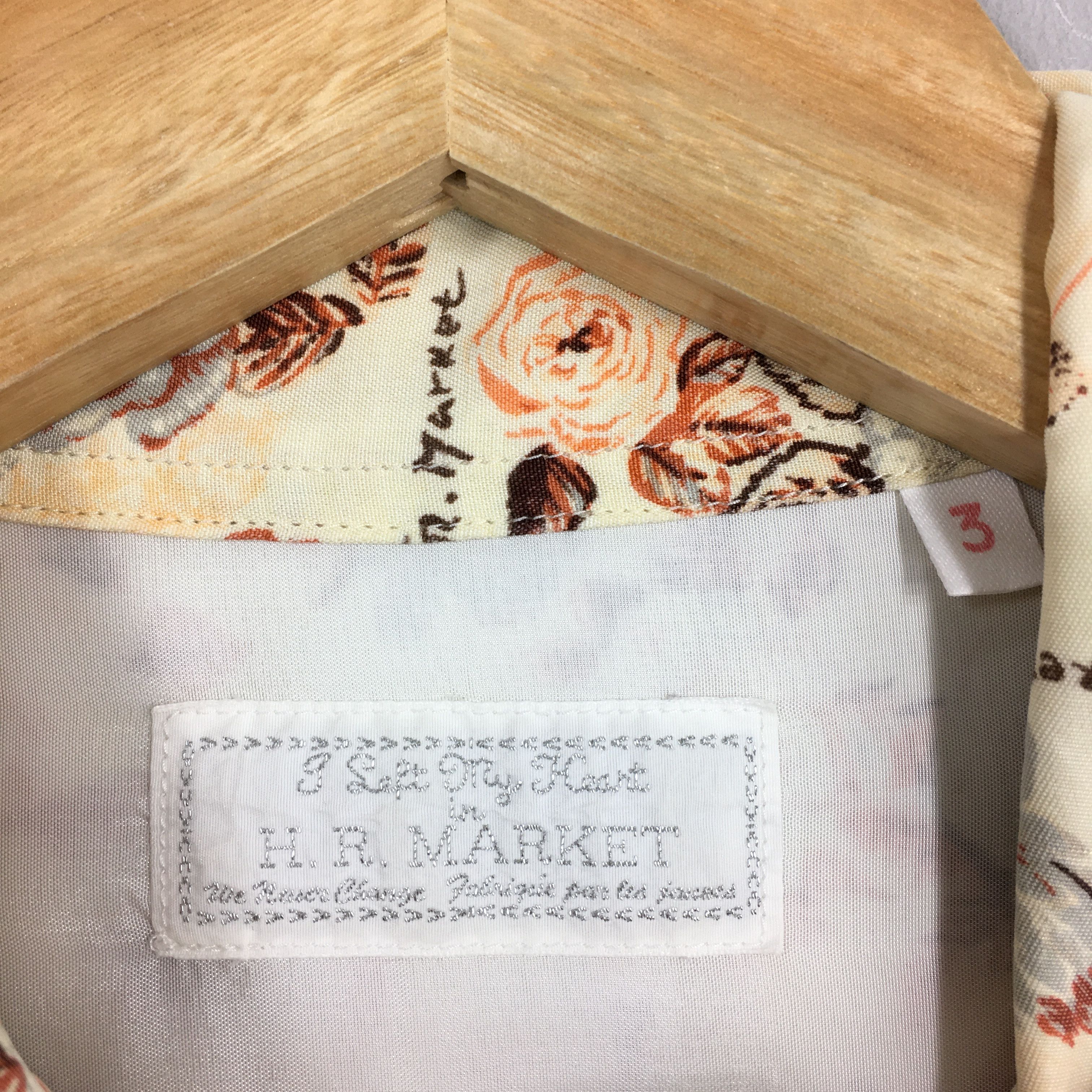 HOLLYWOOD RANCH MARKET × Japanese Brand Vintage HR Market Japan Hawaiian Flower Rayon Shirt Large Size US L / EU 52-54 / 3 - 5 Thumbnail