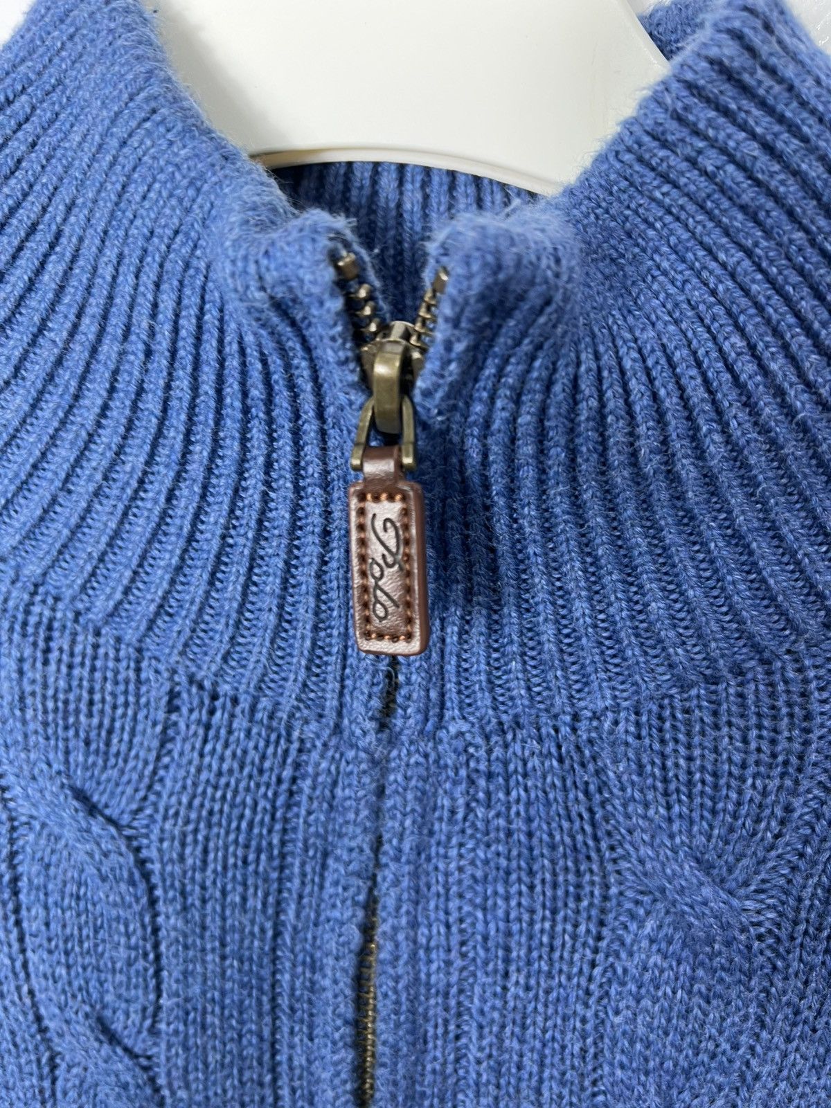 Polo Ralph Lauren Vintage streetwear Polo Ralph Lauren Half Zip Cable Sweater Size US M / EU 48-50 / 2 - 5 Thumbnail