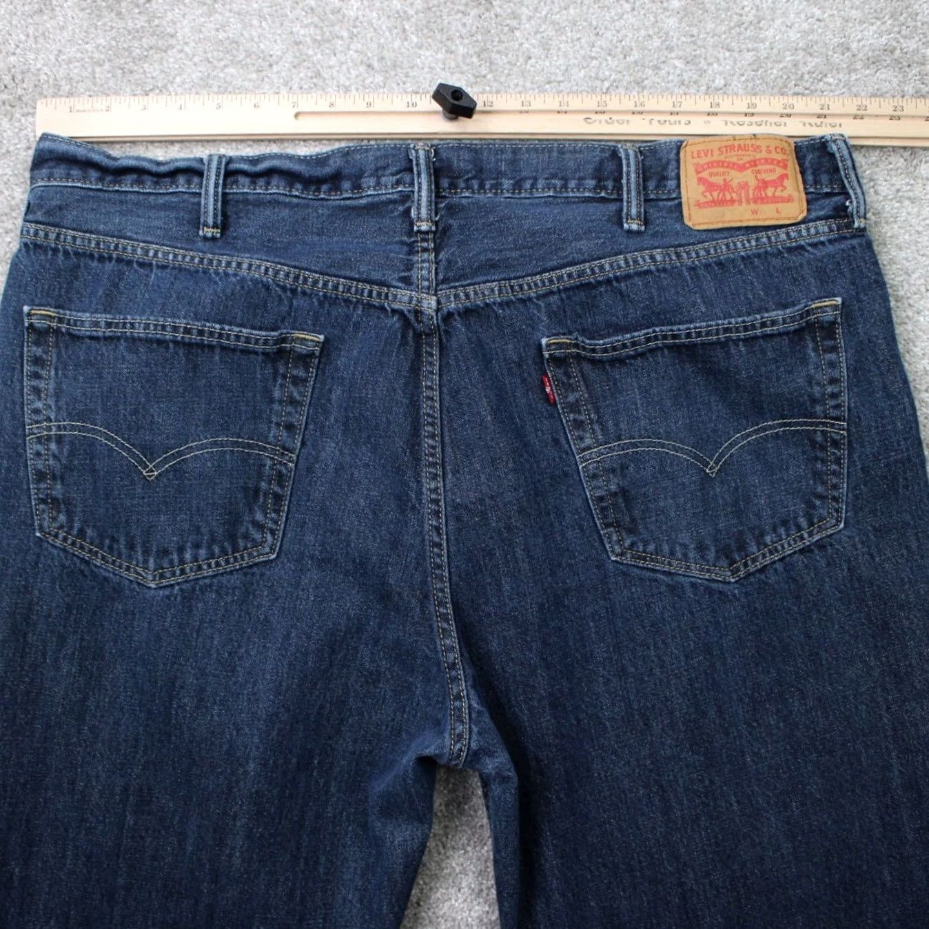 Levi's Levi's 550 Jeans Mens 46x30 Blue Relaxed Fit 100% Cotton Denim 5-Pocket Regular Size MENS Jeans Size US 30 / EU 46 - 7 Thumbnail