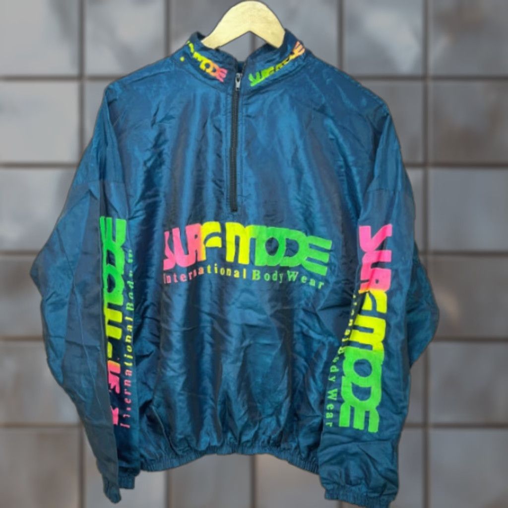 Vintage VINTAGE 90s Surf Style Windbreaker Jacket One Size Blue Mens Jacket Windbreaker 90s Surf Style Vintage One Size Men Blue Windbreaker 90s Size US M / EU 48-50 / 2 - 1 Thumbnail