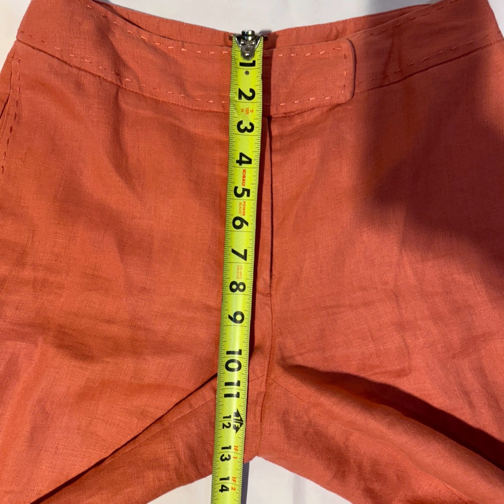Vintage VINTAGE Rafaella Pants Womens Wide-Leg Linen 8 Pink Beachy Travel Cruise LinedKhakis Pants Size 30" / US 8 / IT 44 - 4 Thumbnail