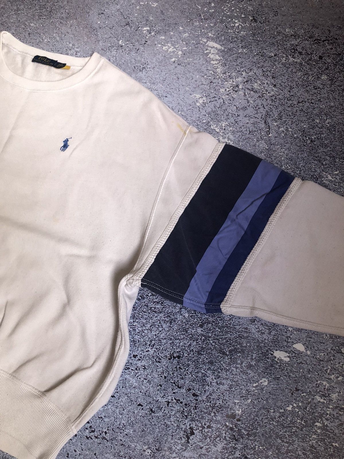 Polo Ralph Lauren × Vintage Polo Ralph Lauren Y2K Big Logo Polo Sweatshirt Size L / US 10 / IT 46 - 5 Thumbnail