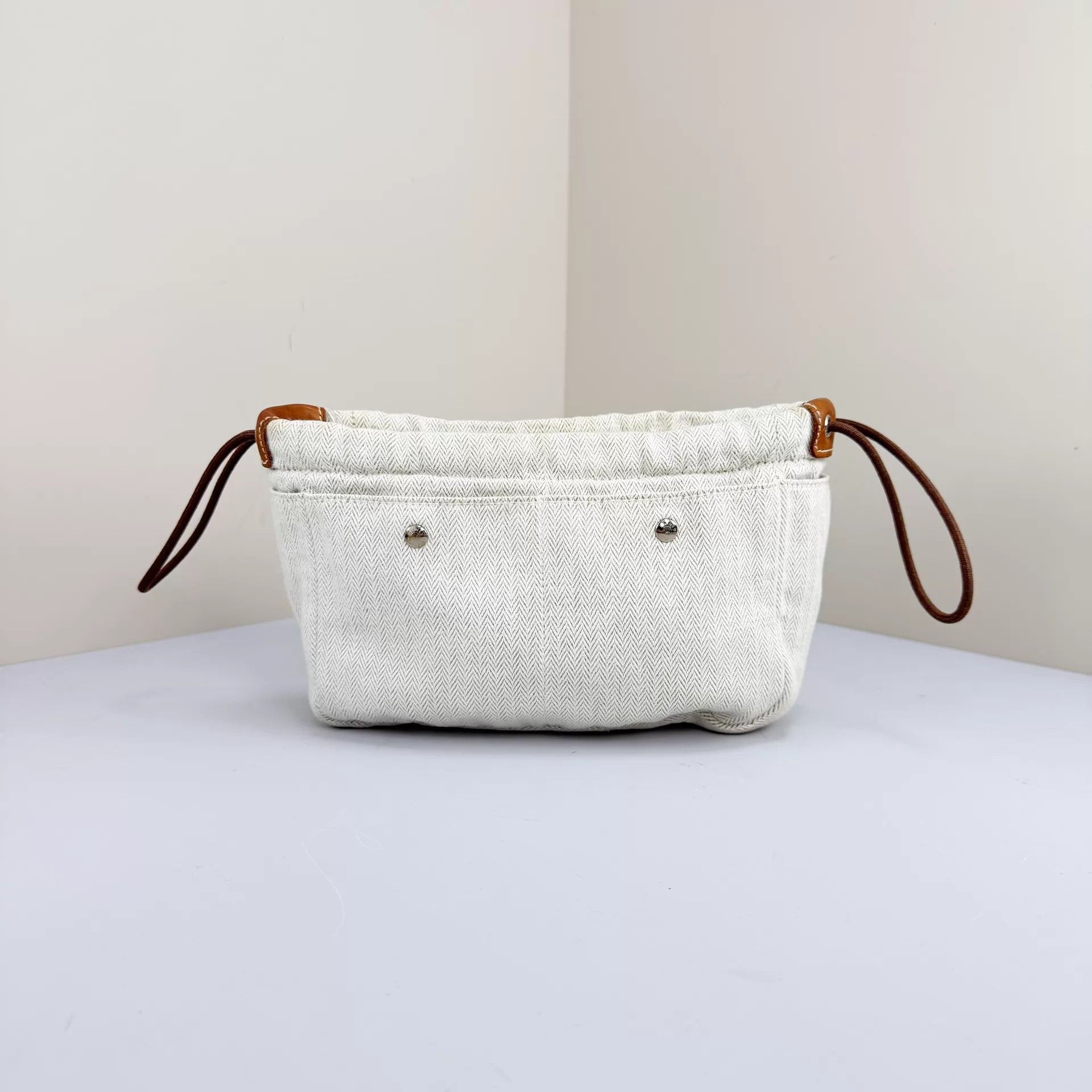 Hermes Hermes Fourbi Canvas Leather Inner Bag 98 New Size ONE SIZE - 3 Thumbnail