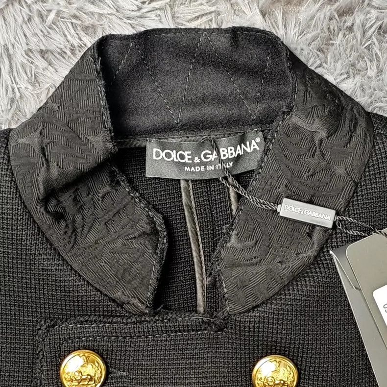 Dolce & Gabbana Dolce Gabbana black embroidered gold buckle jacket Size US S / EU 44-46 / 1 - 3 Thumbnail