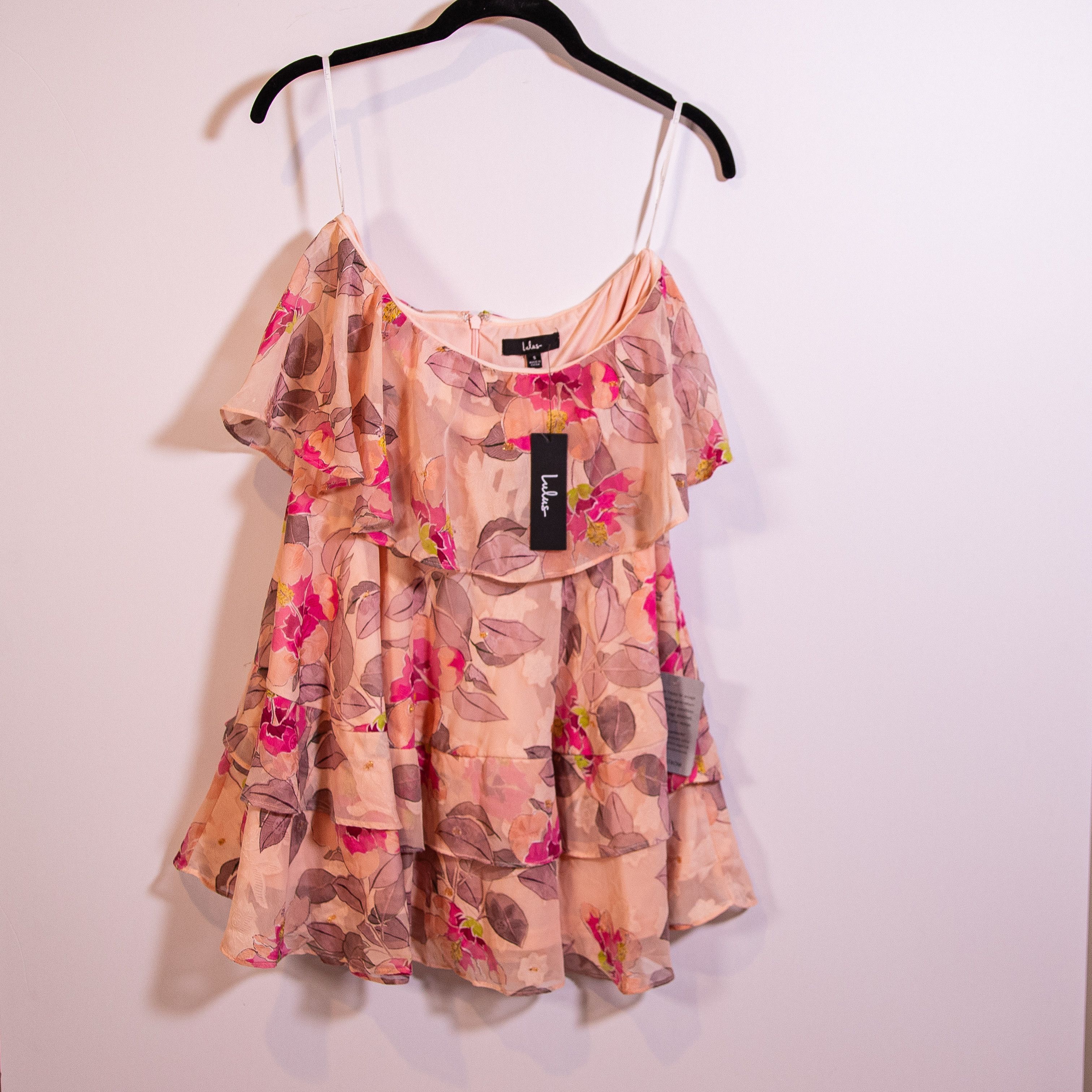 Lulus NEW Lulus Perfect Paradise Pink Floral Print Size S / US 4 / IT 40 - 1 Thumbnail