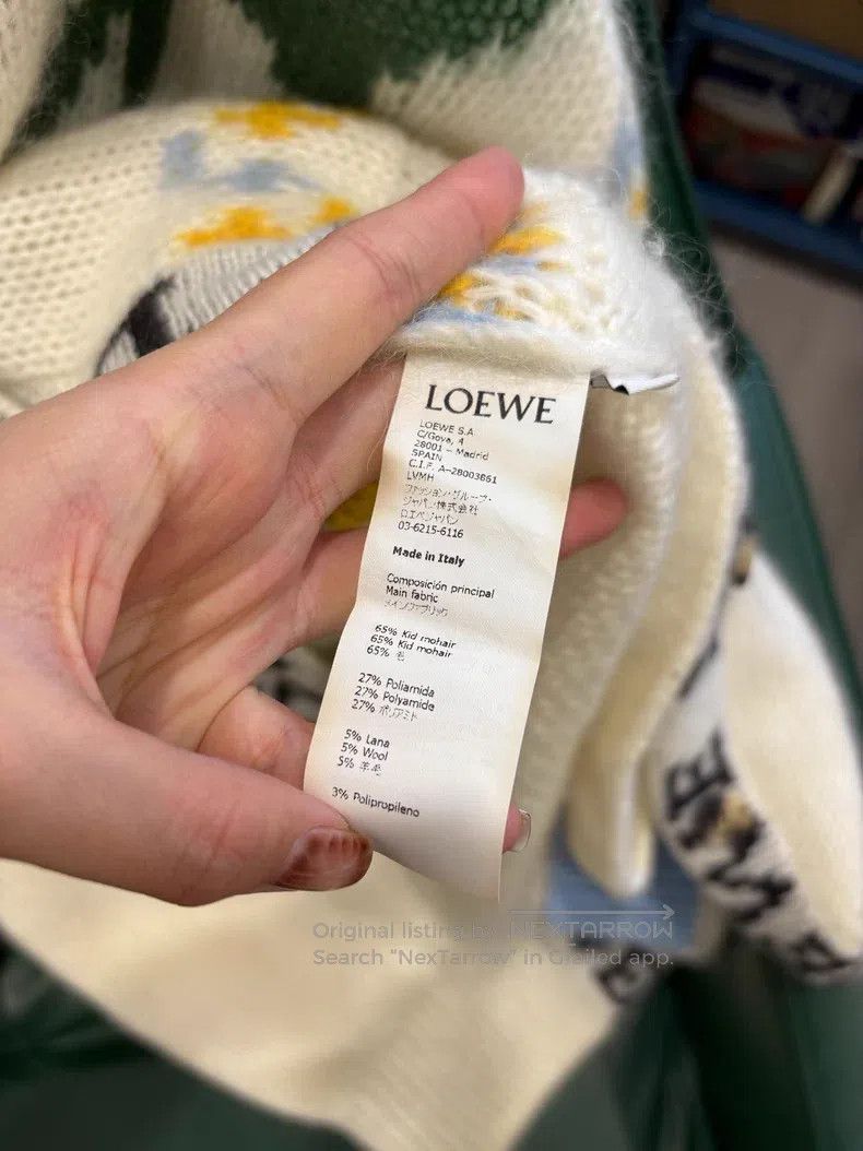 Loewe Loewe Cream White Deer Pattern Long Cardigan Coat Size S / US 4 / IT 40 - 3 Thumbnail