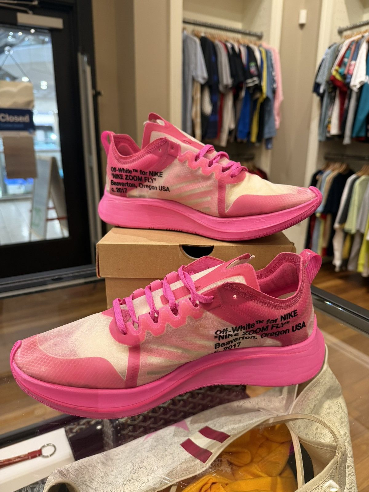 Nike × Off-White Off white x Nike Zoom Fly SP Sneaker Size US 12 / EU 45 - 4 Thumbnail