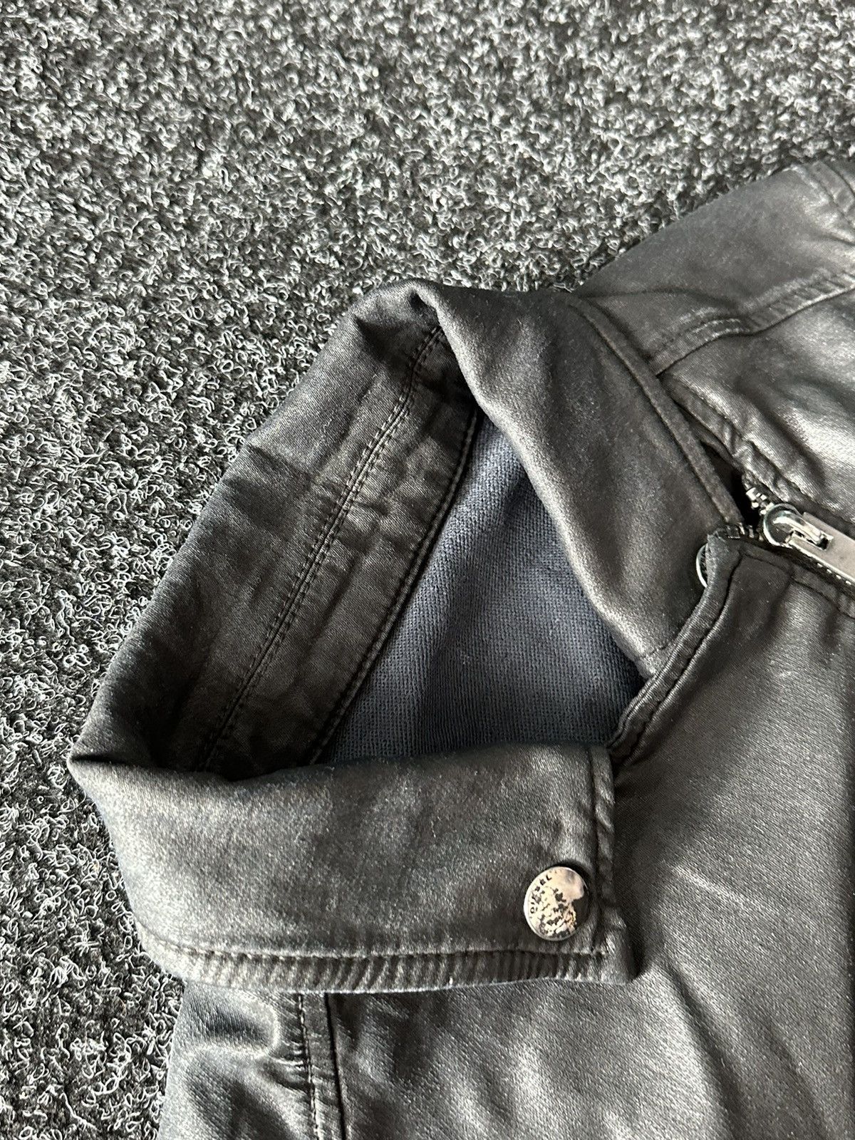 Diesel × If Six Was Nine 🚨AVANT-GARDE Diesel Rick Owen’s Opium Y2K LEATHER DENIM Size M / US 6-8 / IT 42-44 - 6 Thumbnail