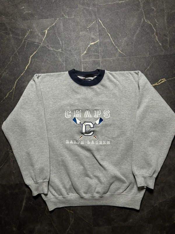 Chaps Ralph Lauren Chaps Ralph Lauren Grey Sweatshirt Classic VIntage Size US L / EU 52-54 / 3 - 2 Thumbnail