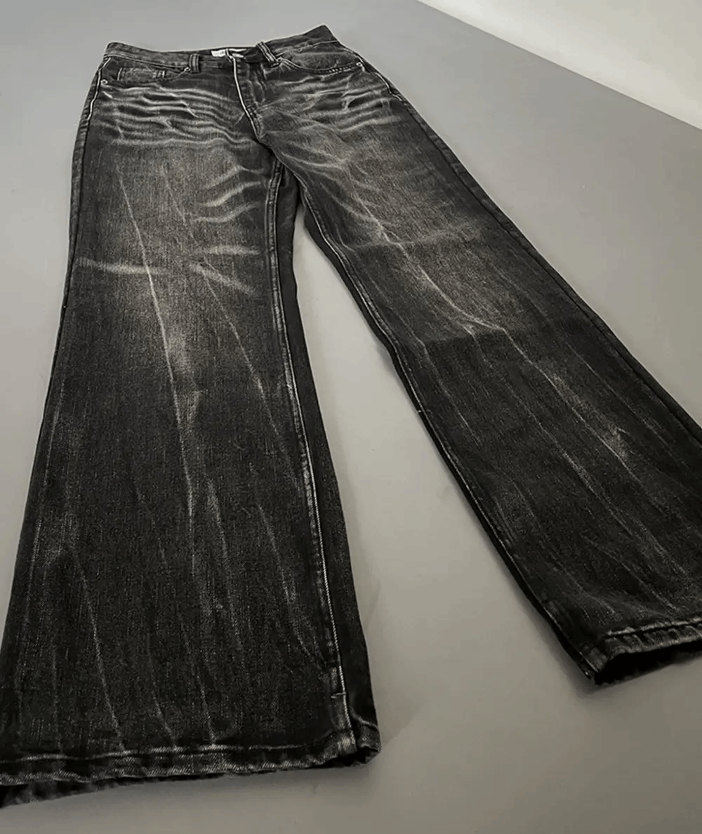 Japanese Brand × Vintage Avant garde washed fade flared jeans pants Size US 32 / EU 48 - 5 Thumbnail