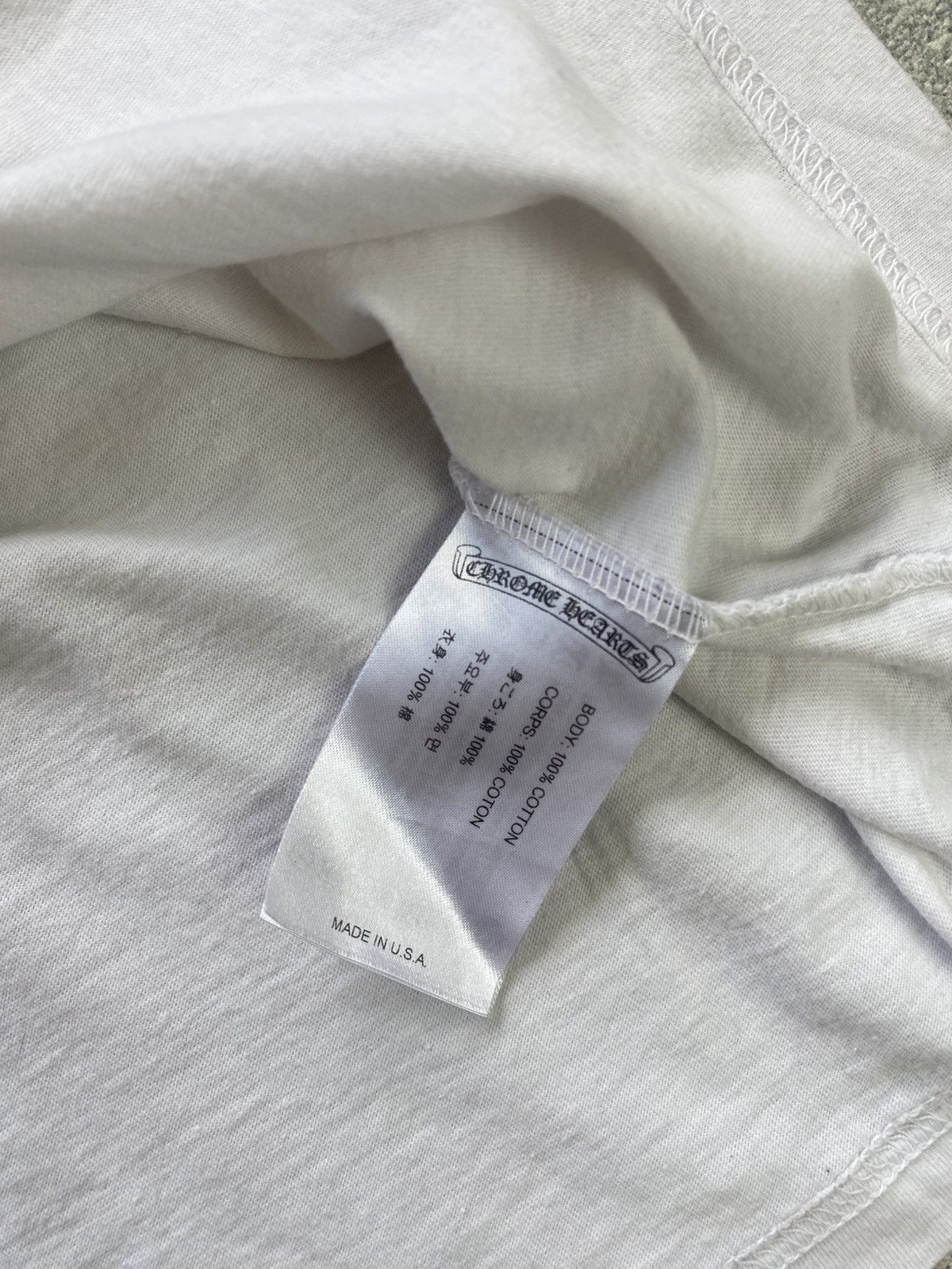 Chrome Hearts Chrome Hearts Scroll Logo Pocket Tee Size US S / EU 44-46 / 1 - 9 Thumbnail