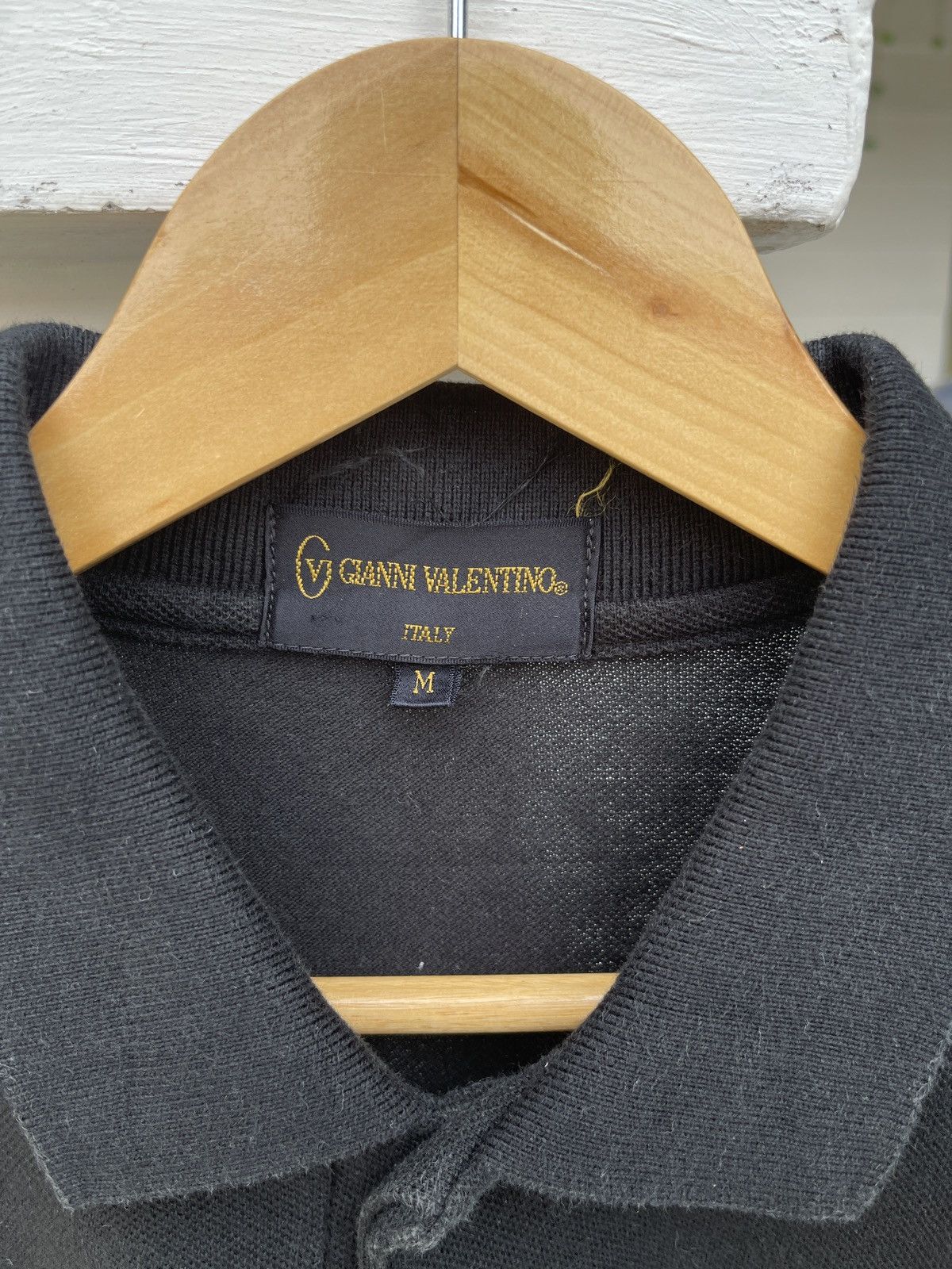 Gianni Valentino × Vintage Last Drop🔥Rare🔥Vintage GIANNI VALENTINO Spellout Polo Shirt Size US M / EU 48-50 / 2 - 6 Thumbnail
