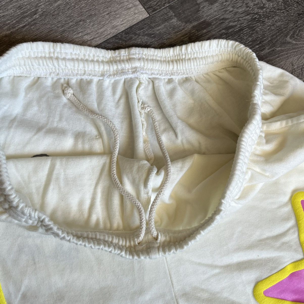 Asspizza Asspizza 2023 Puff Print Star Logo Shorts White Pink Size L Size US 34 / EU 50 - 5 Thumbnail