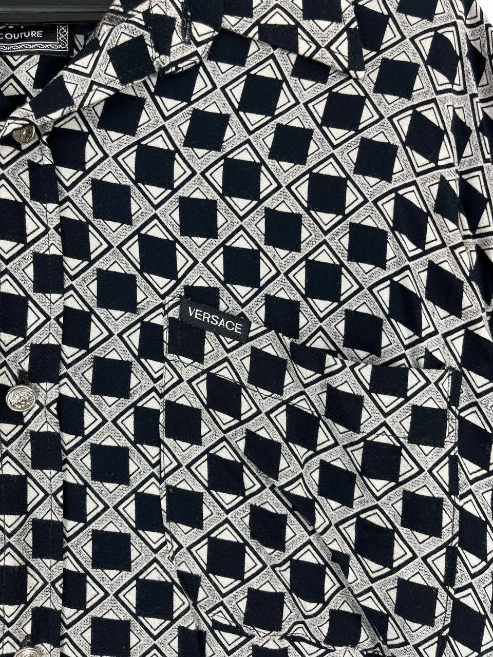 Versace Jeans Couture Versace Jeans Couture Short Sleeve Shirt Patterned Casual M Size US M / EU 48-50 / 2 - 4 Thumbnail