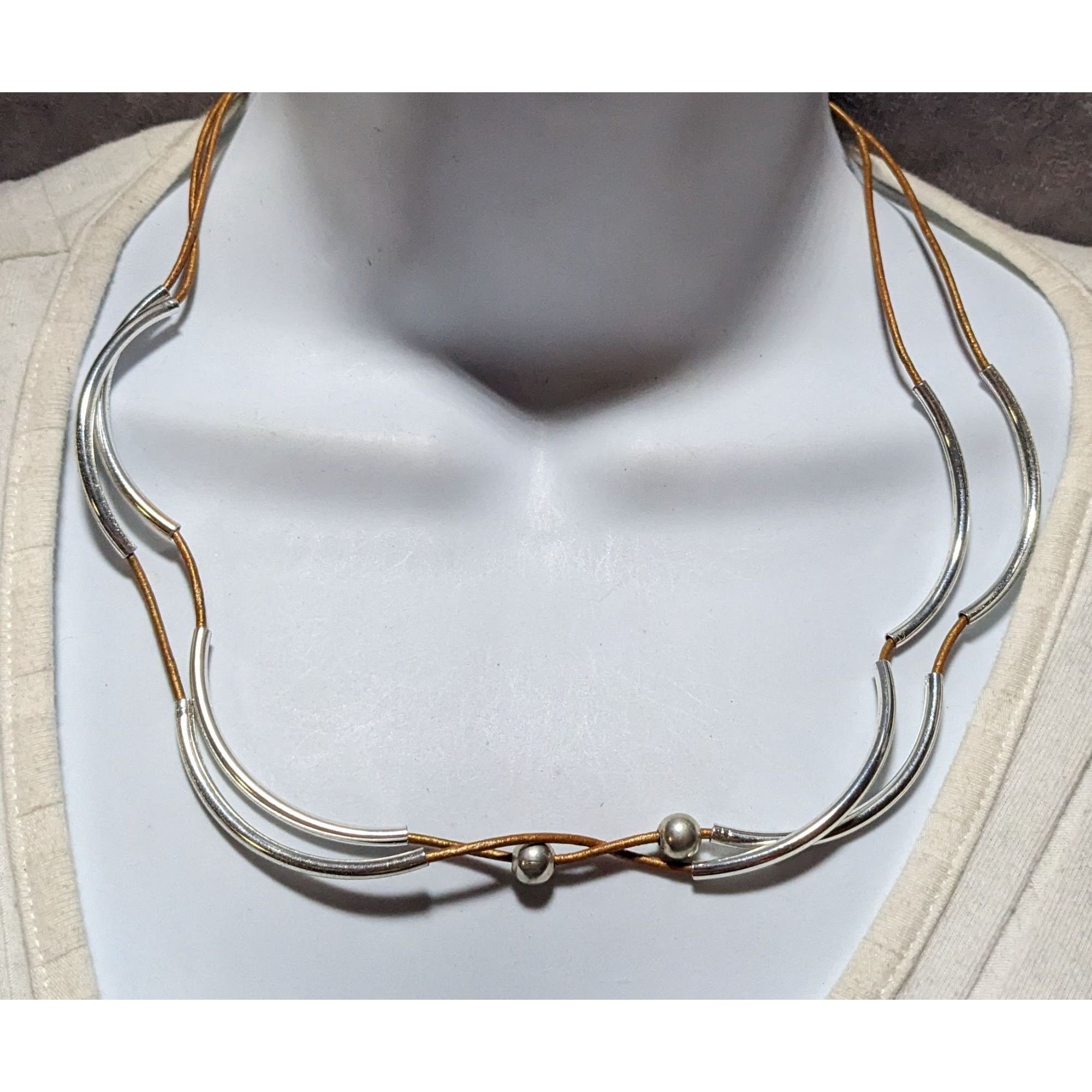 Other Lizzy James Scalloped Leather Necklace Size ONE SIZE - 9 Thumbnail