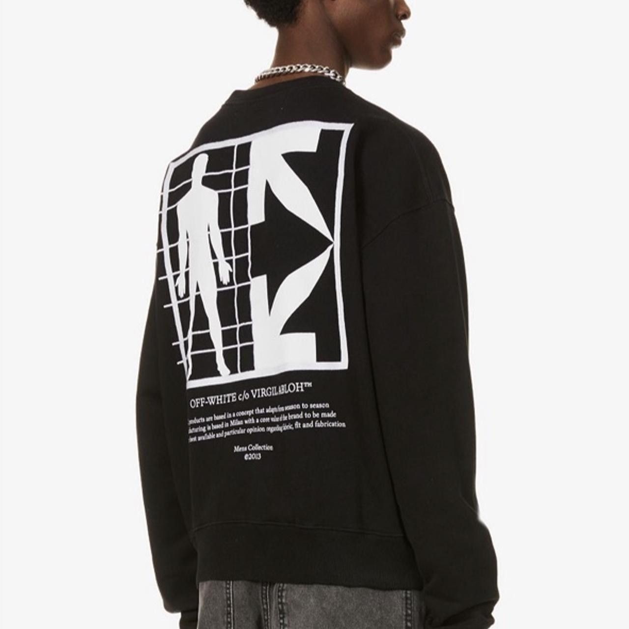 Off-White Black Embroidered Half Arrow Oversized Sweatshirt Size US M / EU 48-50 / 2 - 2 Thumbnail