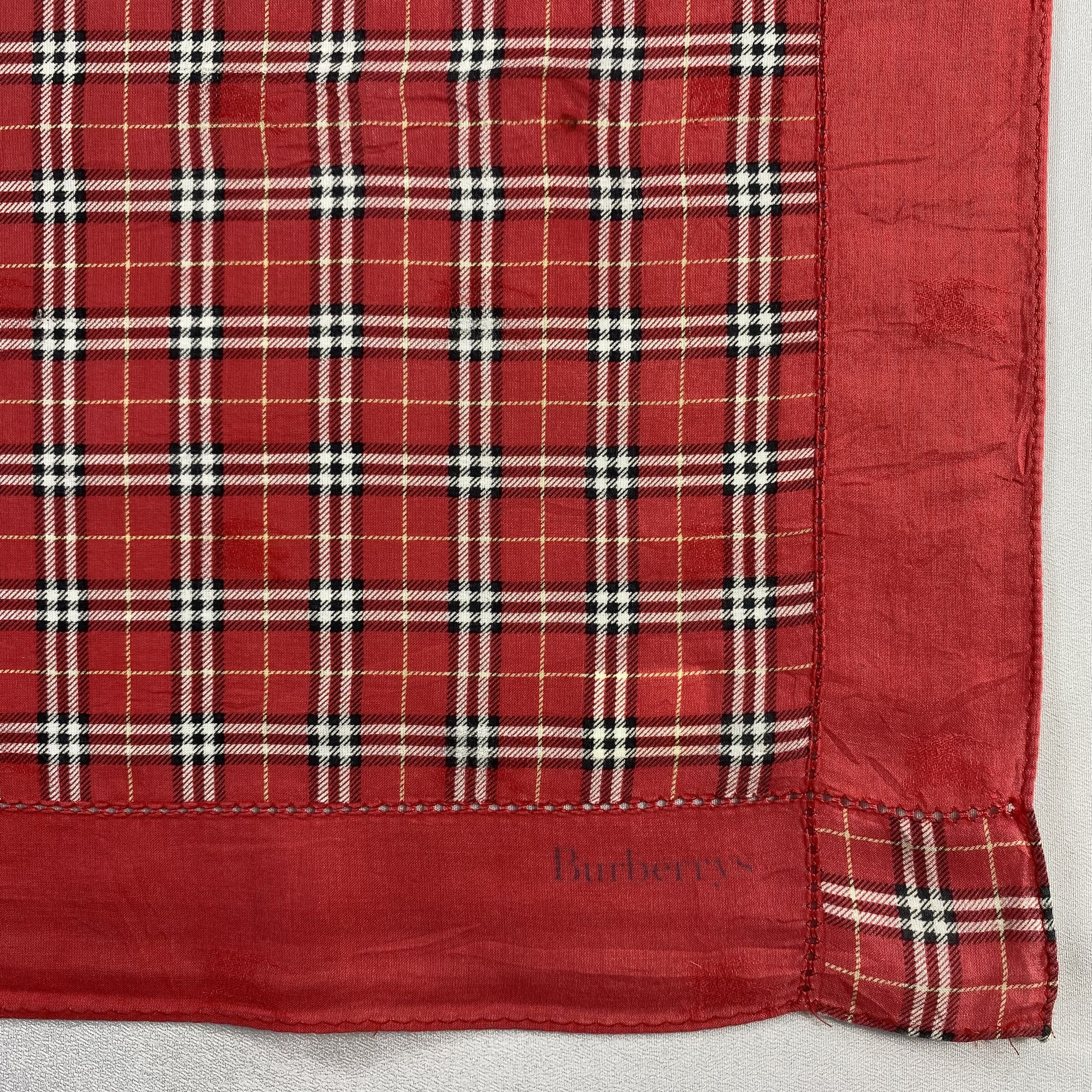 Burberry × Vintage Burberry Handkerchief / Neckerchief / Bandana-P1916 Size ONE SIZE - 3 Thumbnail
