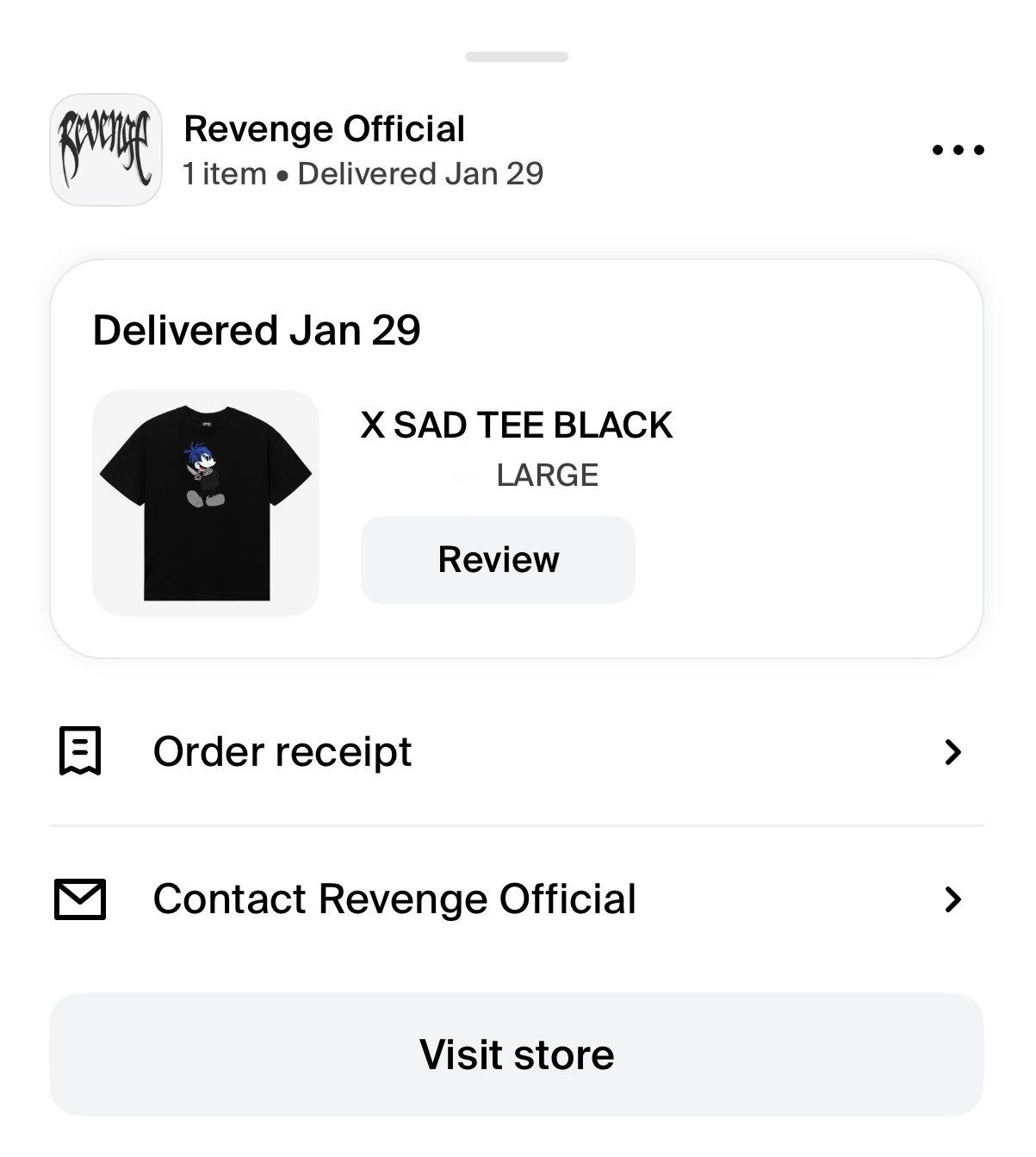 Revenge Revenge X Sad Mickey Mouse Tee Size US L / EU 52-54 / 3 - 7 Thumbnail
