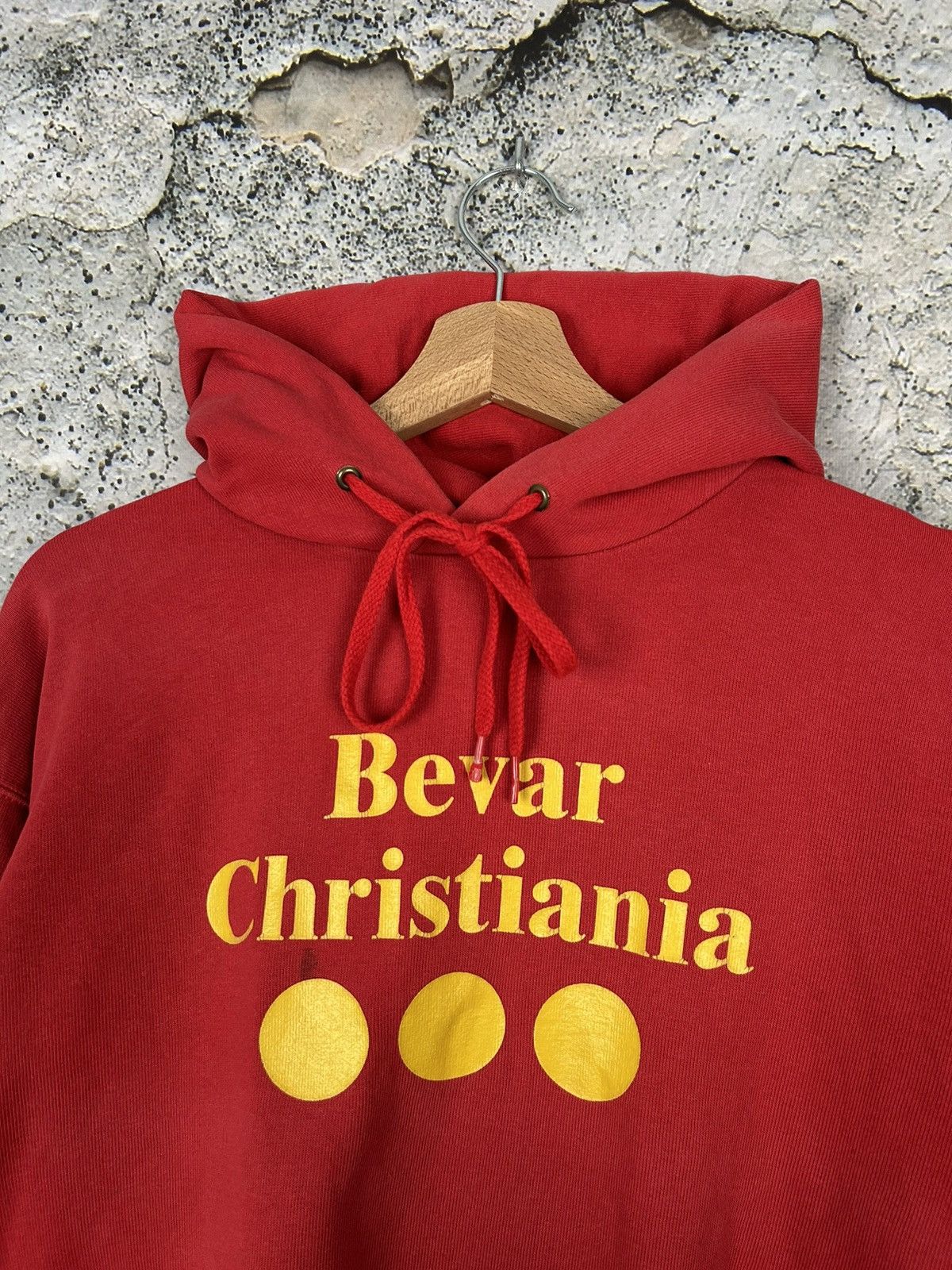 Vintage Hoodie Bevar Christiania Graphic Streetwear Vintage 90s Size US M / EU 48-50 / 2 - 3 Thumbnail