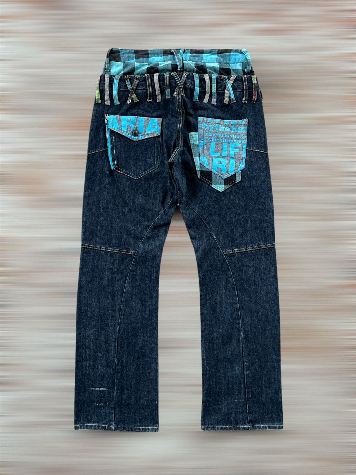 Designer × Japanese Brand DOUBLE WAIST JEANS Size US 31 - 1 Thumbnail