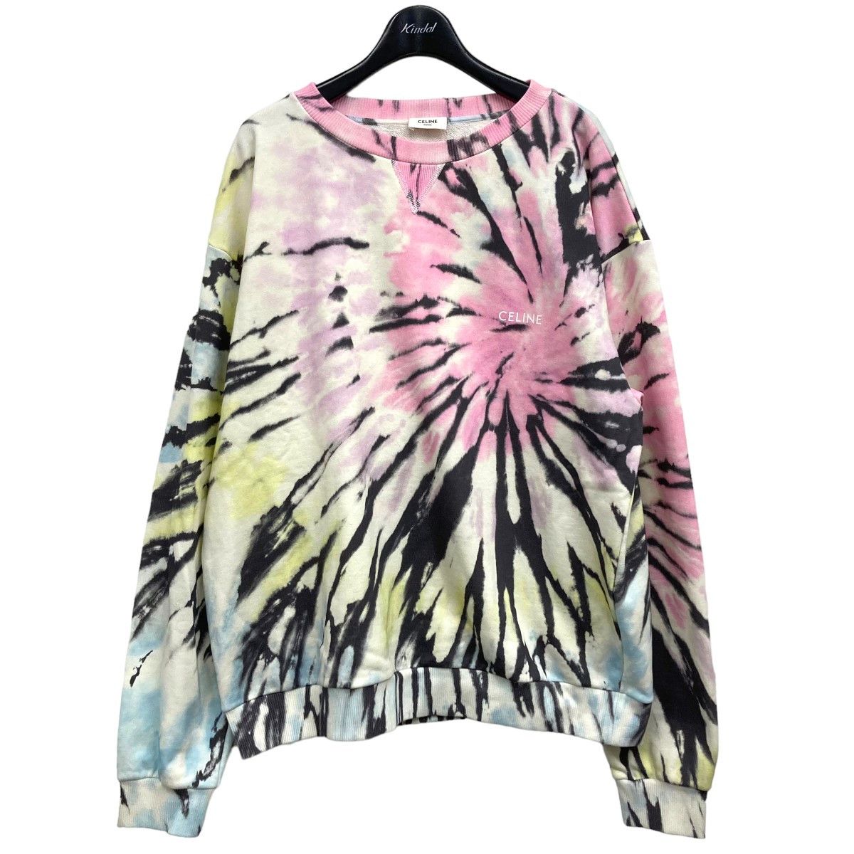 Celine o1bcso1str0824 Loose Sweatshirt in Multicolor Size US XS / EU 42 / 0 - 2 Thumbnail