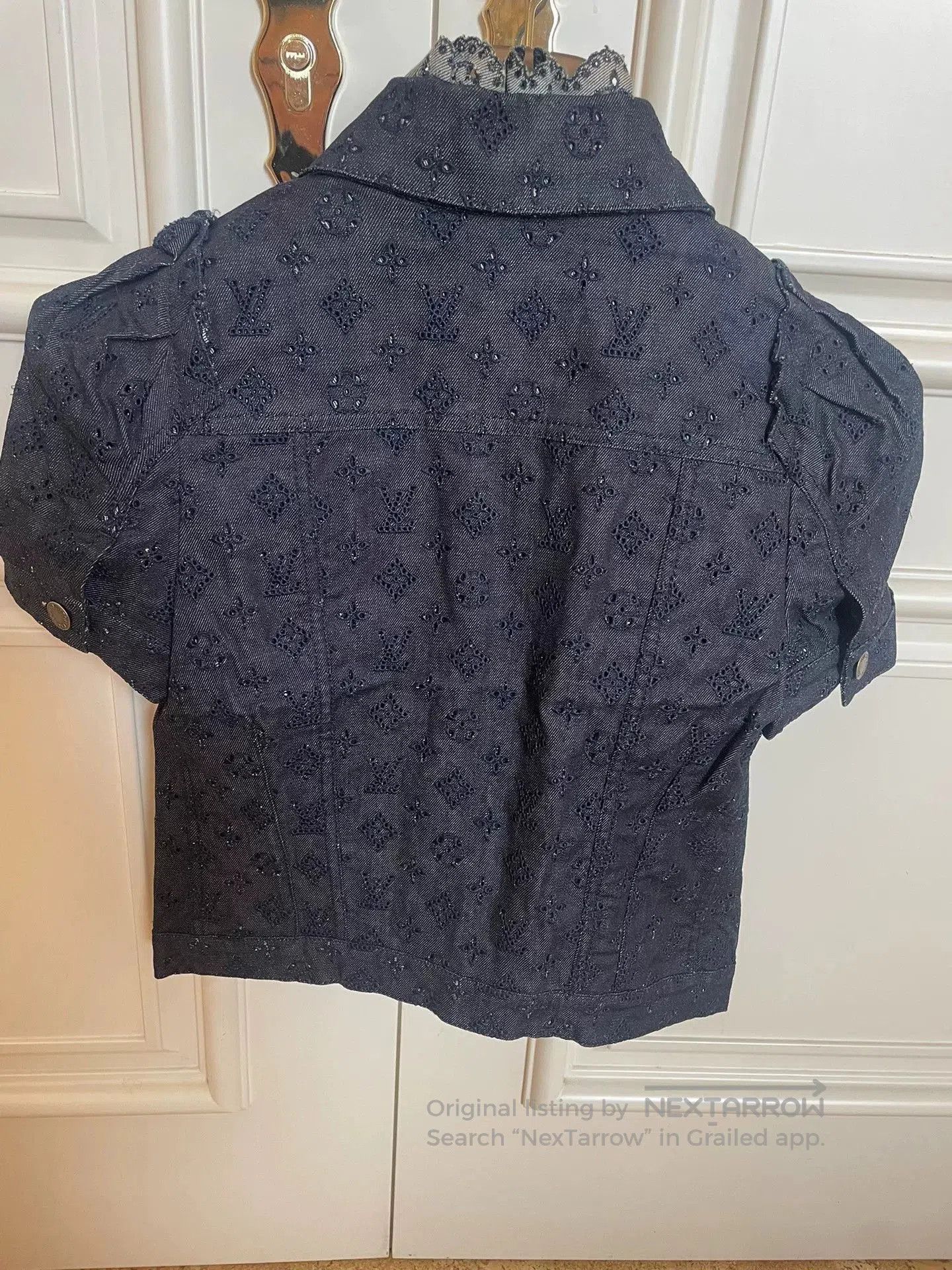Louis Vuitton LV Denim Puffed Sleeve Hollow. Size S / US 4 / IT 40 - 2 Thumbnail