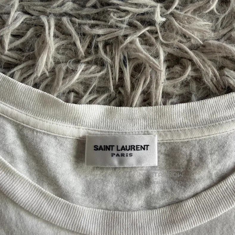 Saint Laurent Paris Saint Laurent Paris White Beach Palm Short Sleeve T-Shirt Size US XS / EU 42 / 0 - 4 Thumbnail