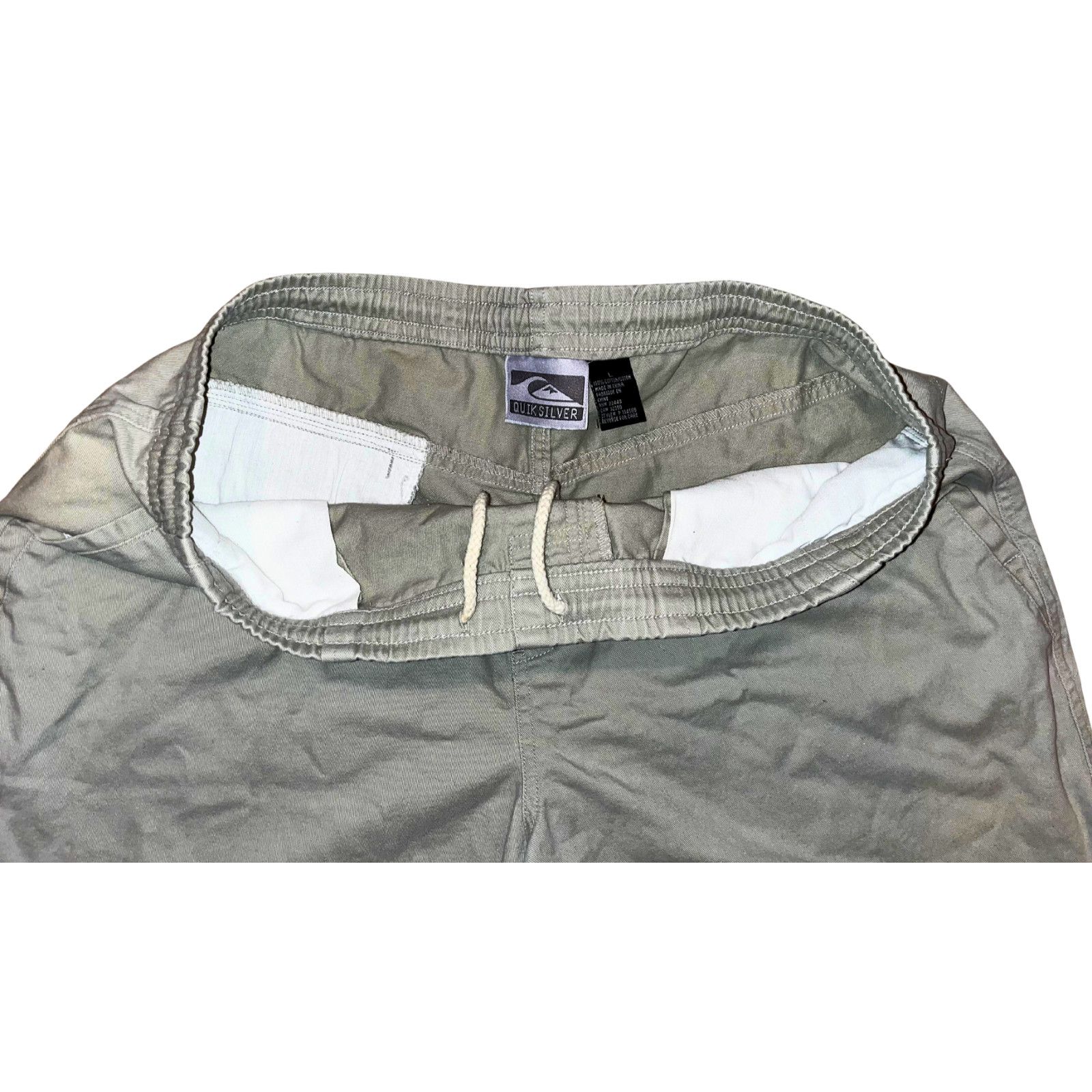 Quiksilver Quiksilver Vintage Y2K Gray Baggy Drawstring Shorts Large Size US 36 / EU 52 - 4 Thumbnail