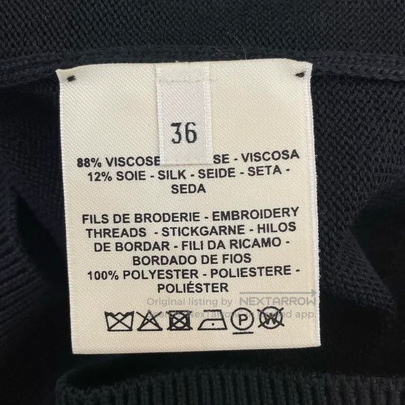 Hermes Hermes Pendant Black Knit Short Sleeve Size XS / US 0-2 / IT 36-38 - 6 Thumbnail