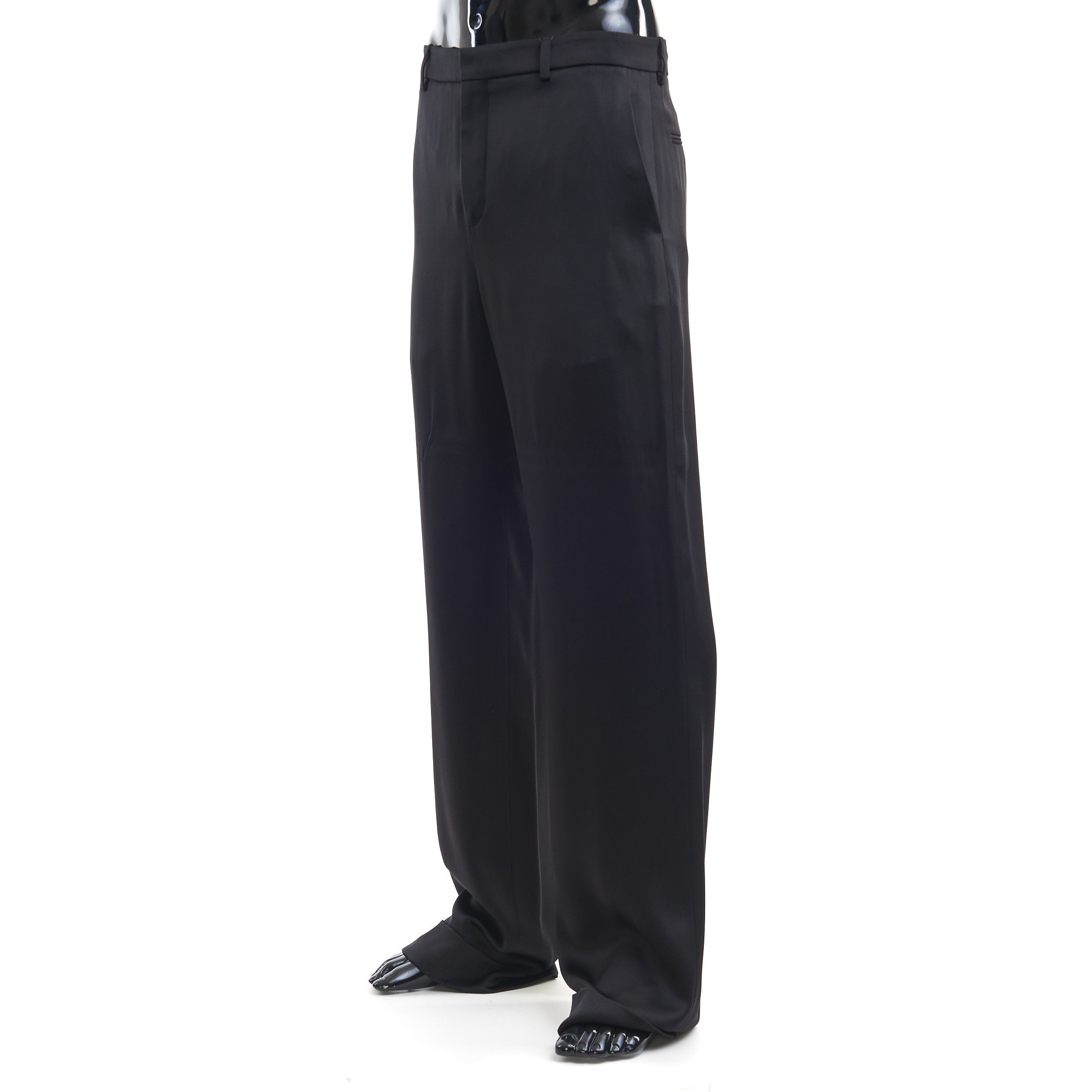 Saint Laurent Paris Black Silk Pants Size US 30 / EU 46 - 2 Thumbnail