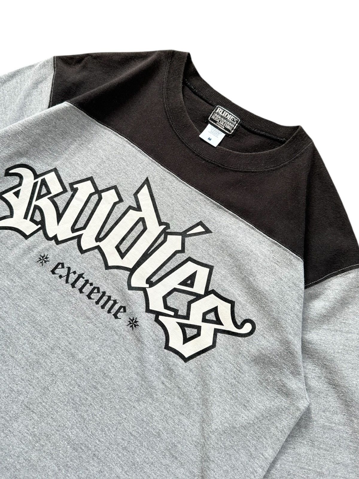 RUDE GALLERY 00's Rudies '' Extreme'' raglan style tee Size US M / EU 48-50 / 2 - 3 Thumbnail