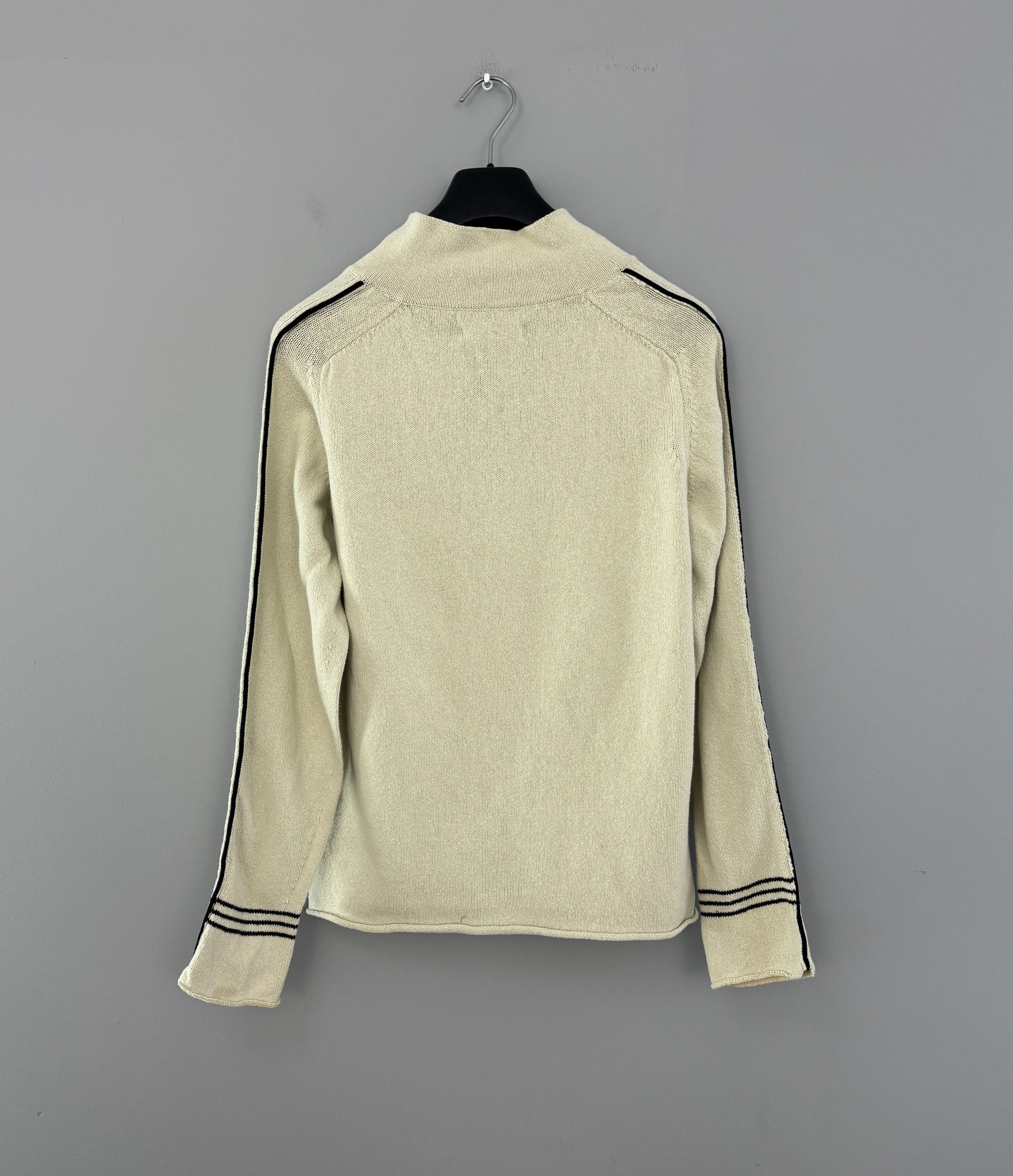 Stone Island 90s Stone Island Knit Pullover Cream Sweater 1/3 Zip Size M Size US M / EU 48-50 / 2 - 8 Thumbnail