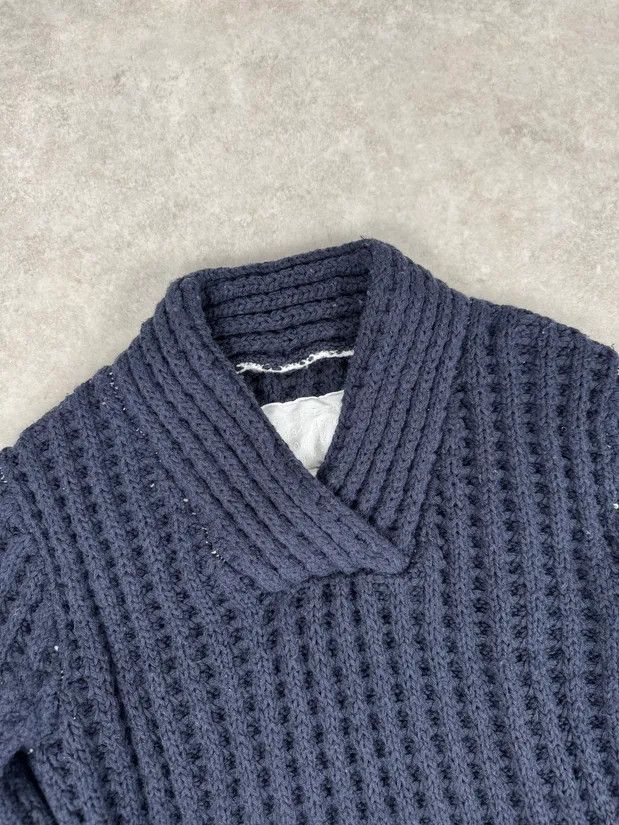 Maison Margiela FW2012 Maison Margiela x H&M Wool Navy Cable Knit Sweater Size US L / EU 52-54 / 3 - 5 Thumbnail