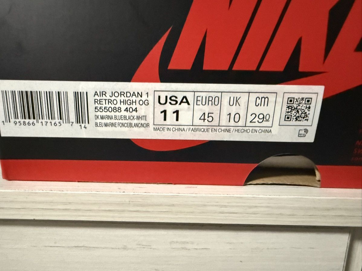 Jordan Brand Air Jordan 1 Retro High OG “ Marina Blue” Size US 11 / EU 44 - 7 Thumbnail