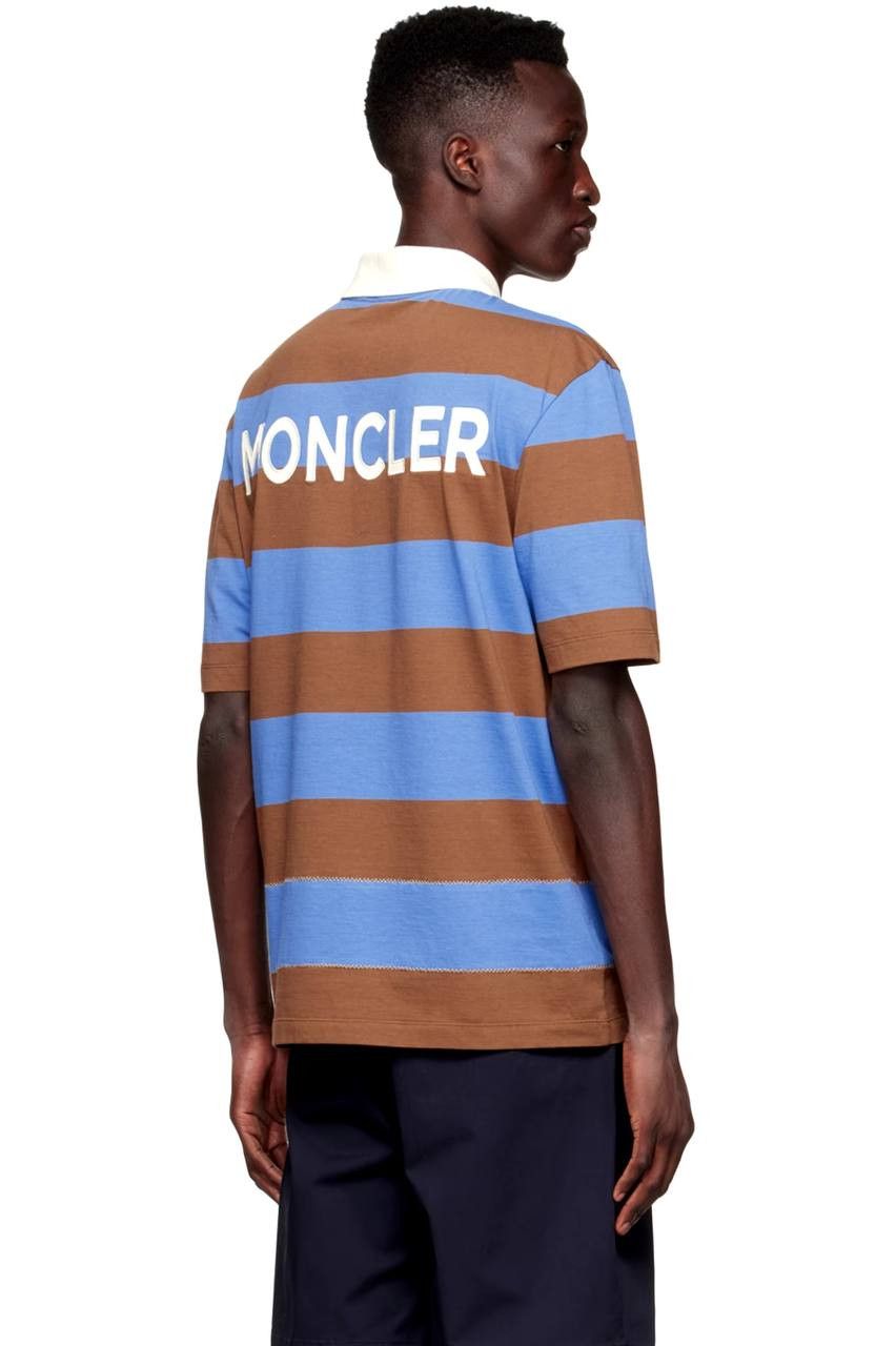 Moncler Moncler SS Striped Polo Size US M / EU 48-50 / 2 - 1 Thumbnail