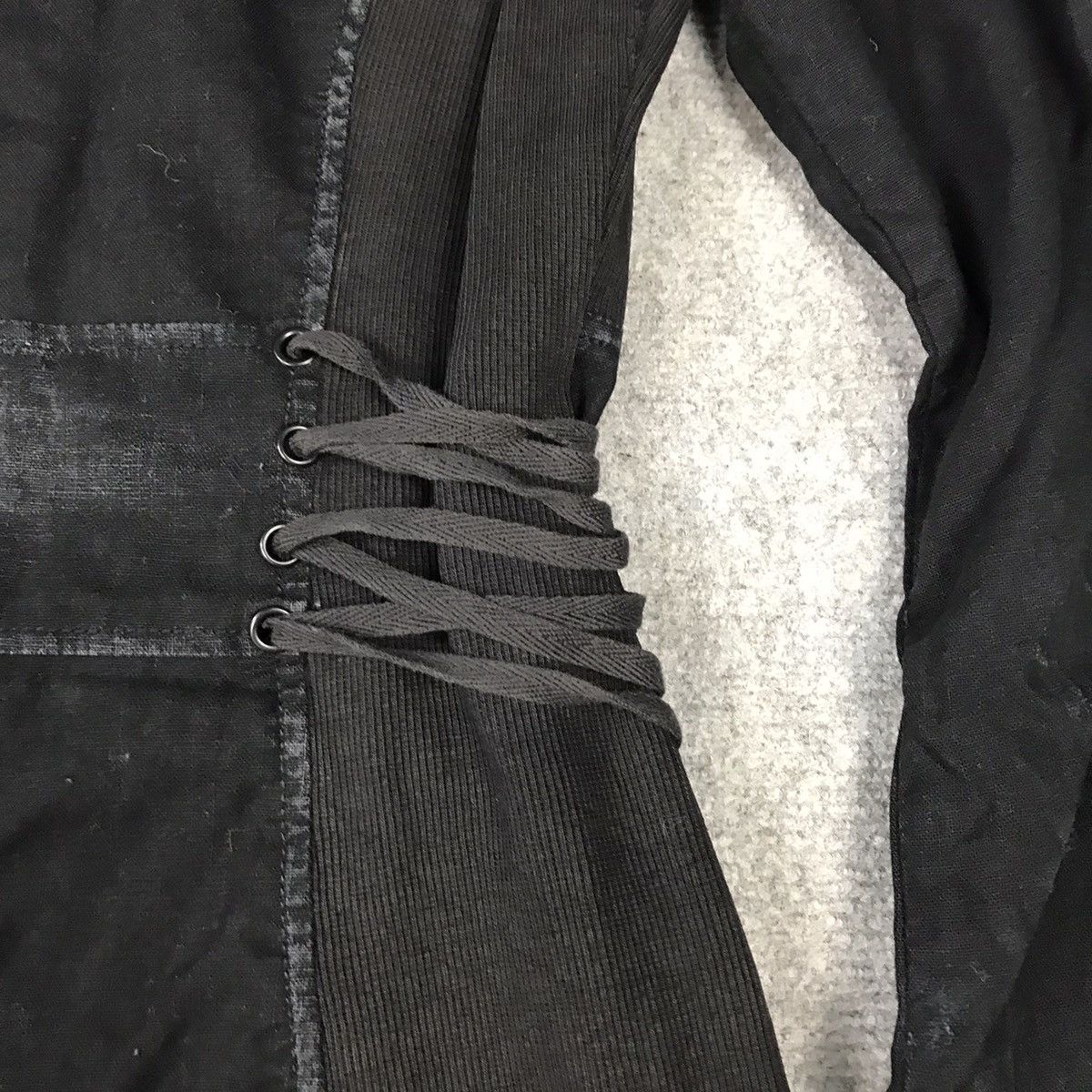 Designer × Japanese Brand PUNK RAVE DISTRESSED BLACK PUNK BUTTON BONDAGE JACKET Size M / US 6-8 / IT 42-44 - 12 Thumbnail