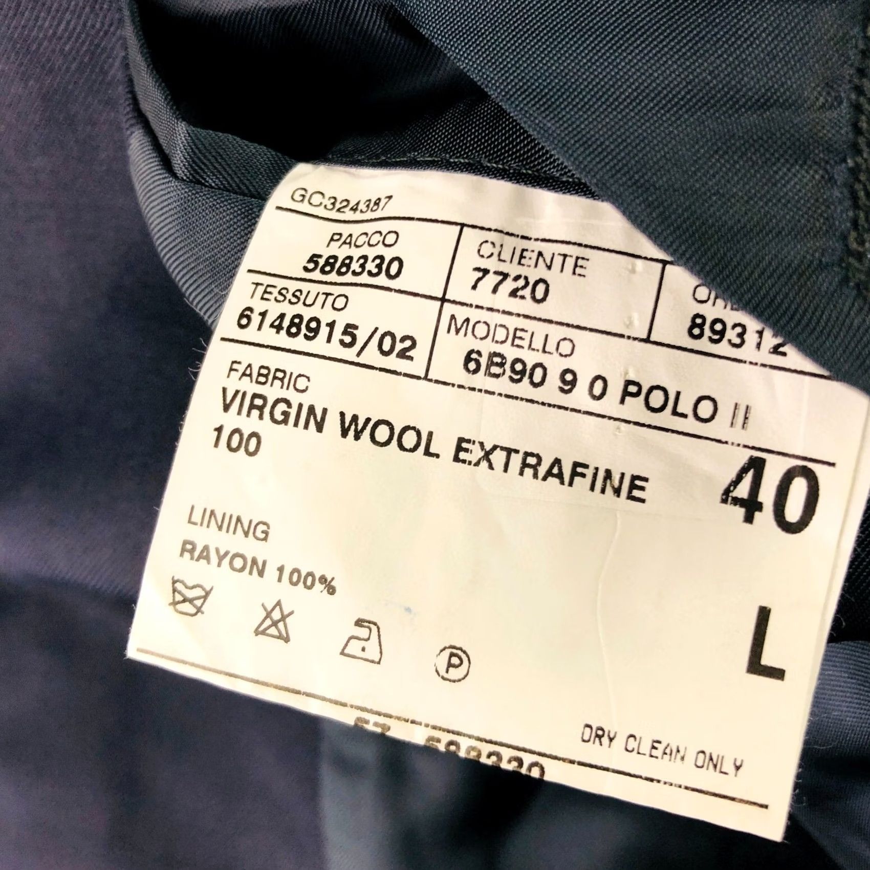 Polo Ralph Lauren Polo Ralph Lauren Blazer Navy Blue Men's 3-Button 100% Wool Italy 40L Size US L / EU 52-54 / 3 - 5 Thumbnail