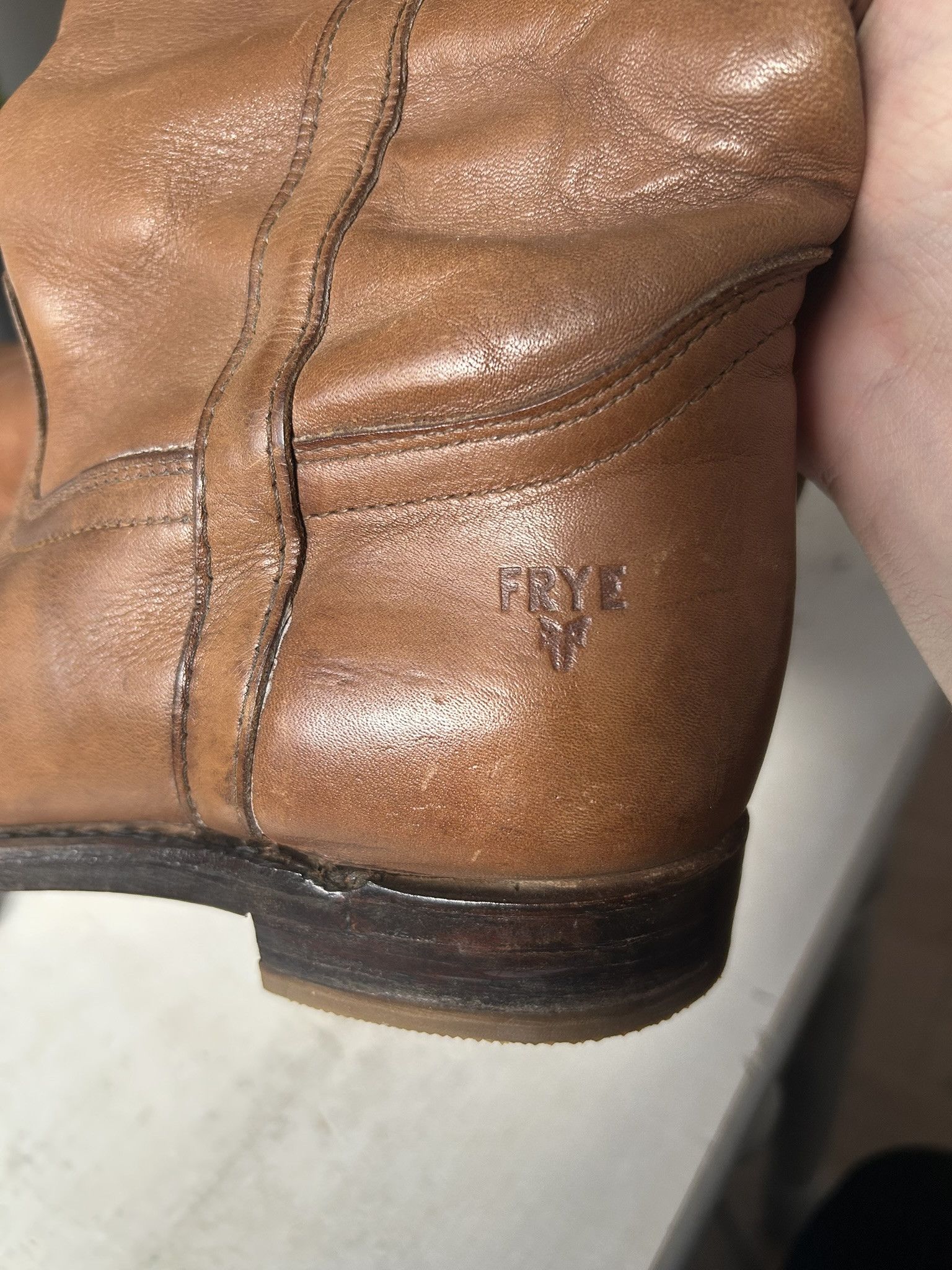 Frye Women's Frye leather riding boots, size 7 Size US 7 / IT 37 - 2 Thumbnail